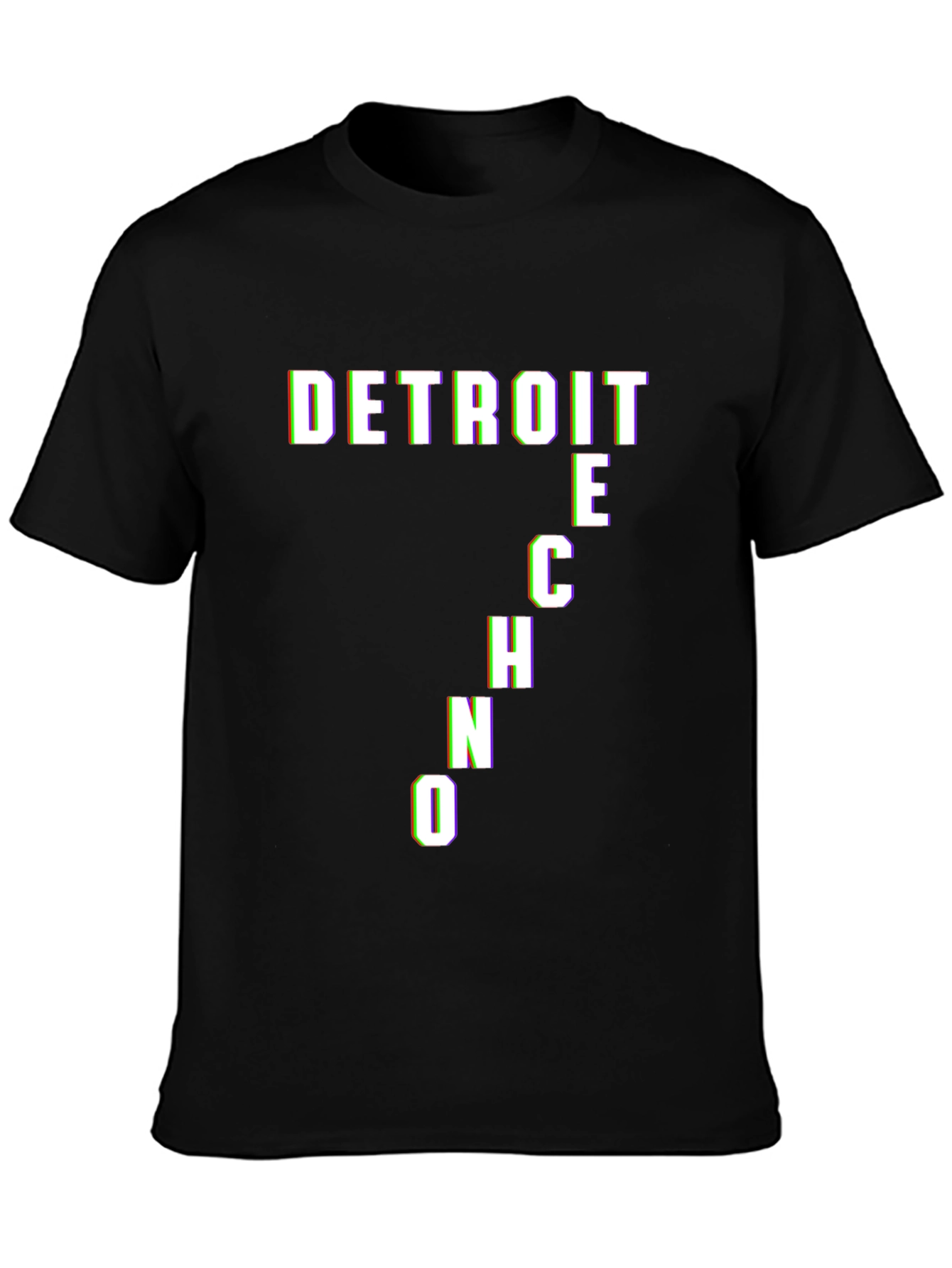 Detroit Techno Black T-Shirt
