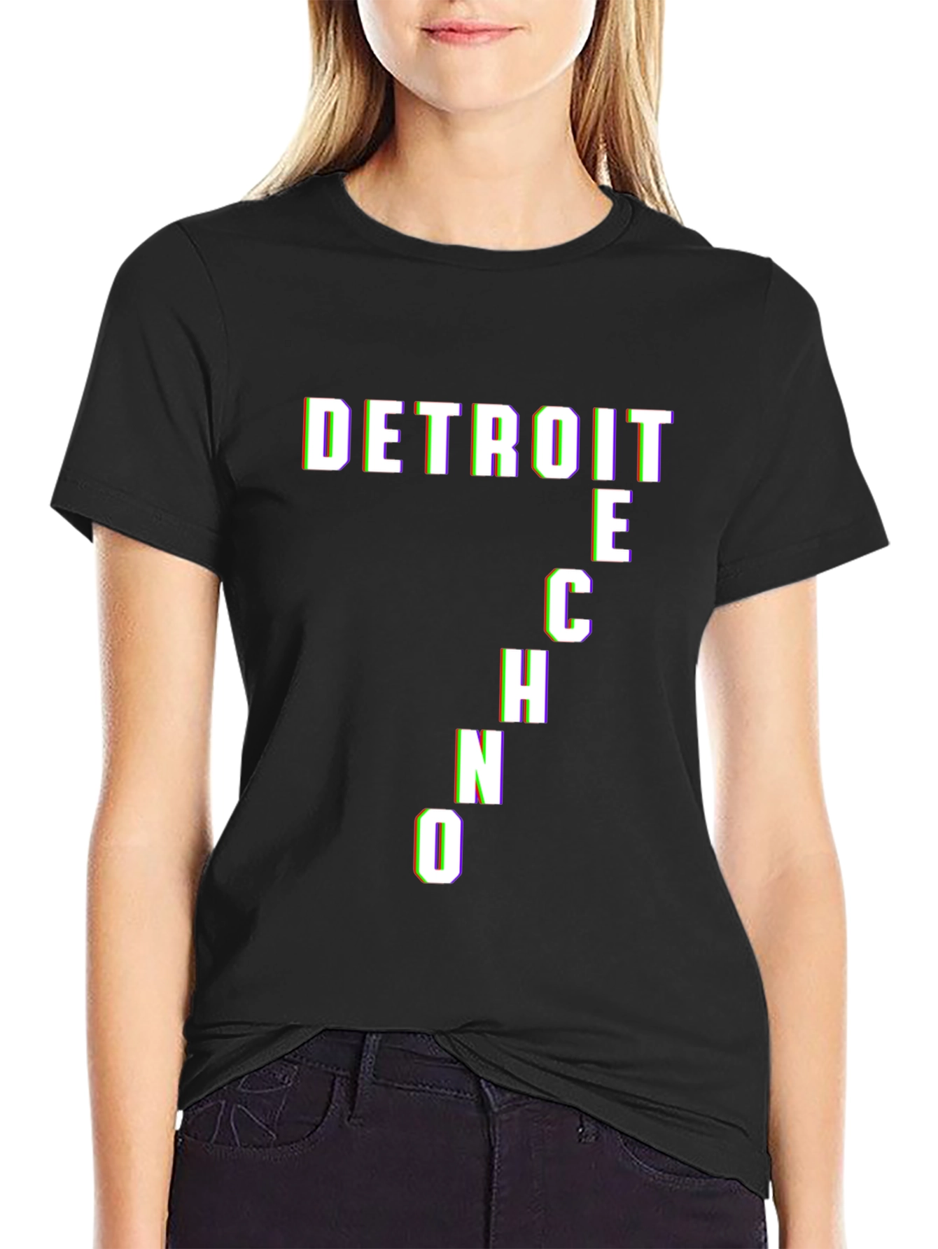 Detroit Techno Black T-Shirt
