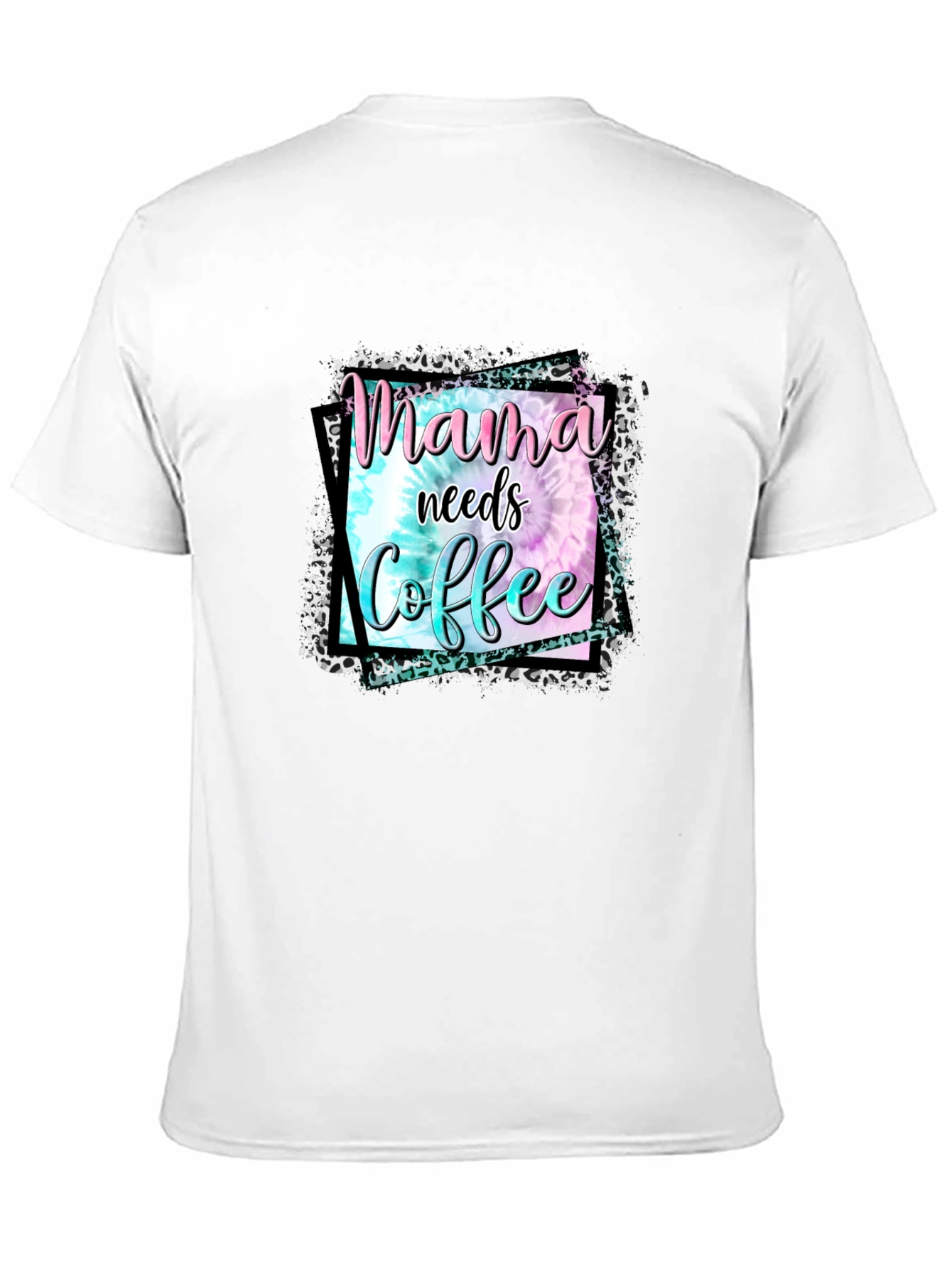 Mama Needs Coffee Graphic Tee - Black Cotton Blend
