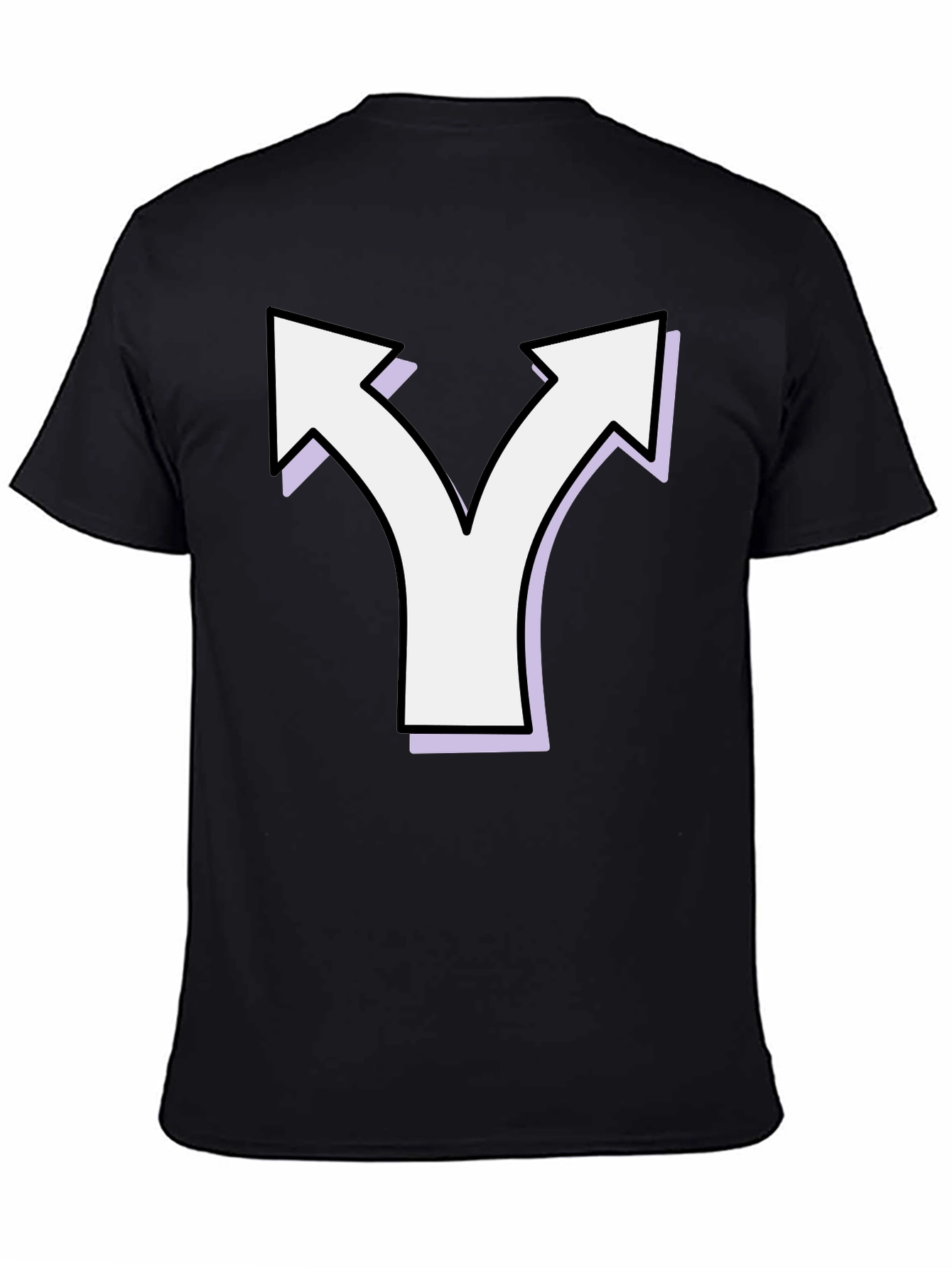 Directional Choice T-Shirt - Black Cotton Tee