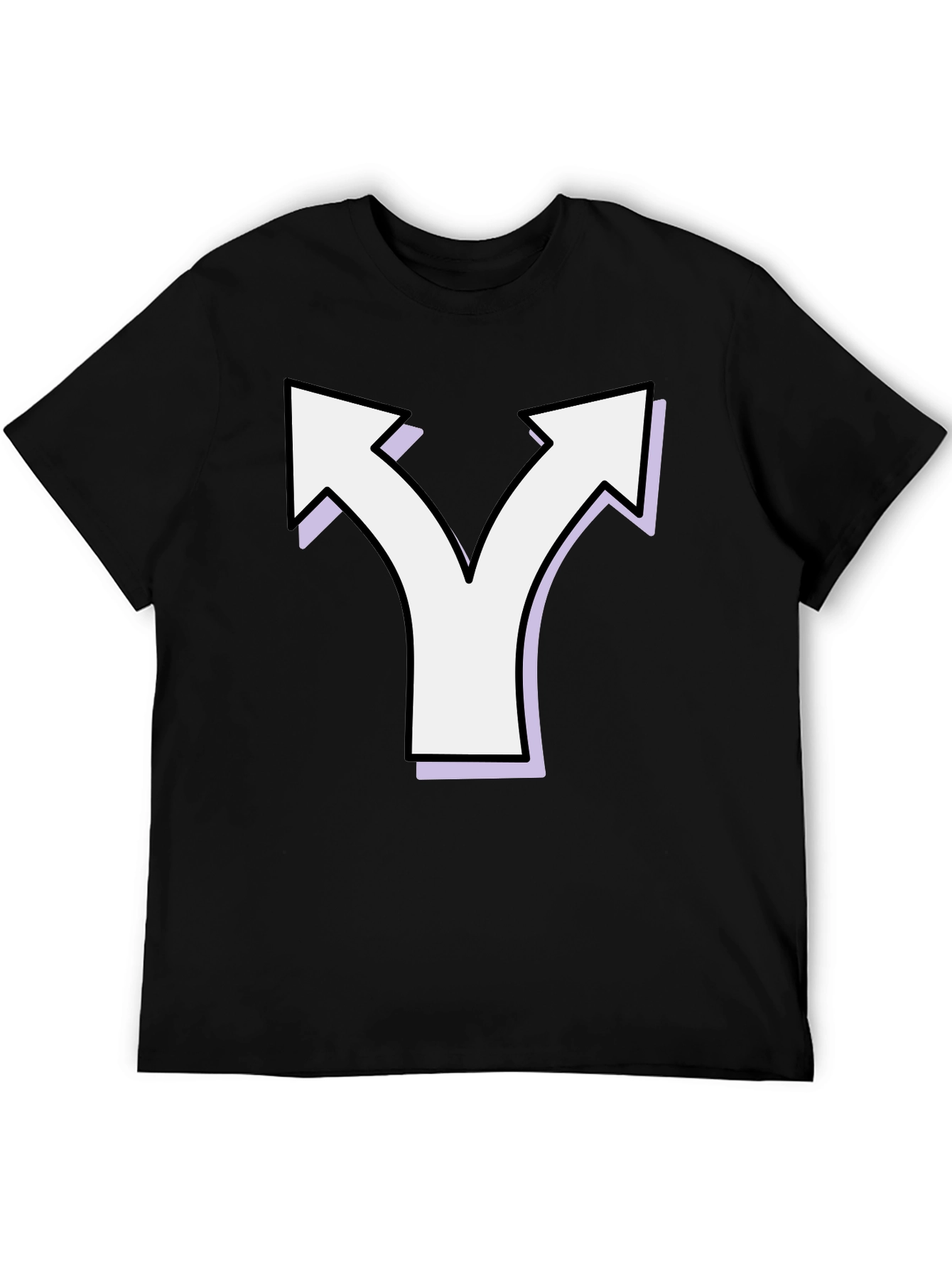 Directional Choice T-Shirt - Black Cotton Tee