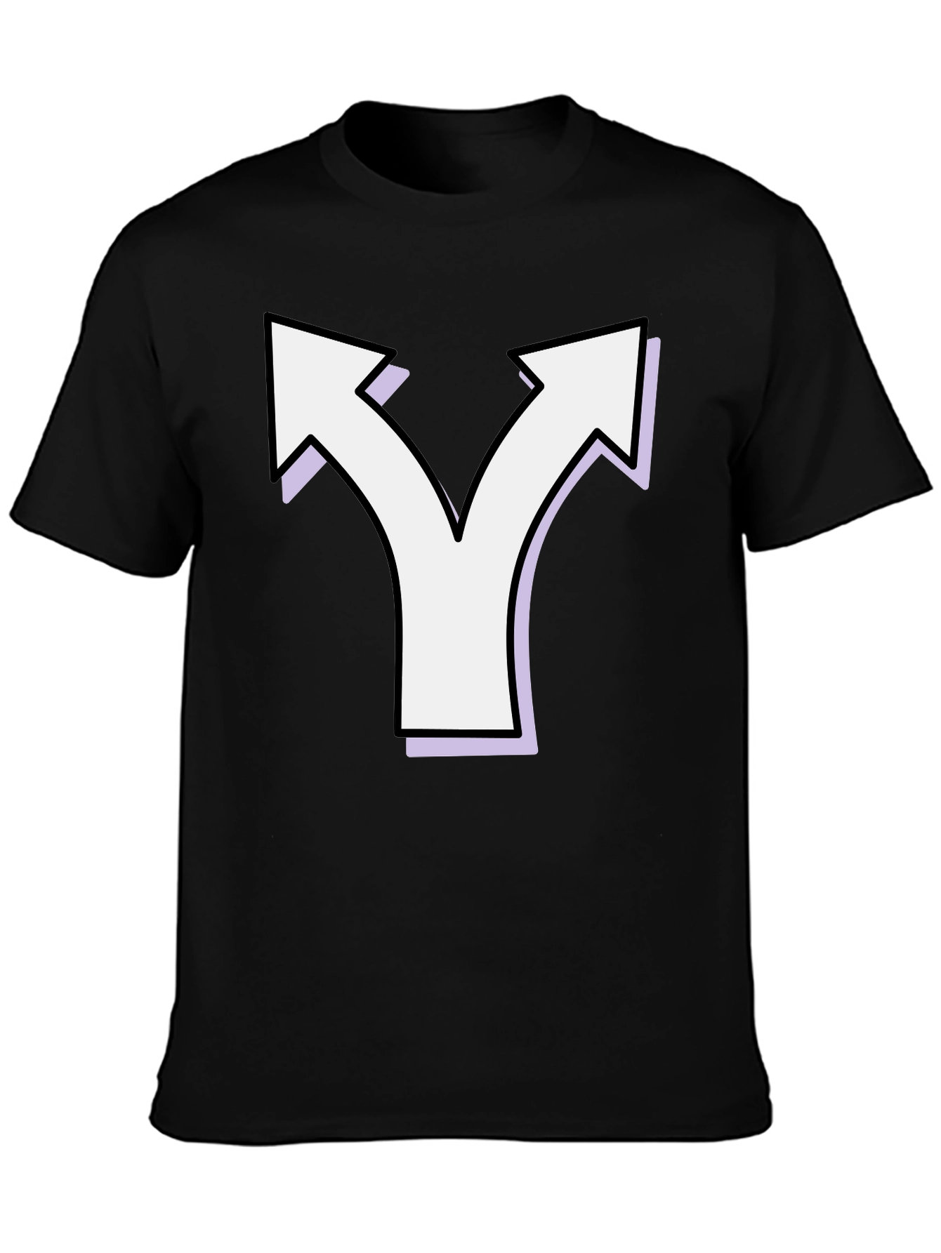 Directional Choice T-Shirt - Black Cotton Tee