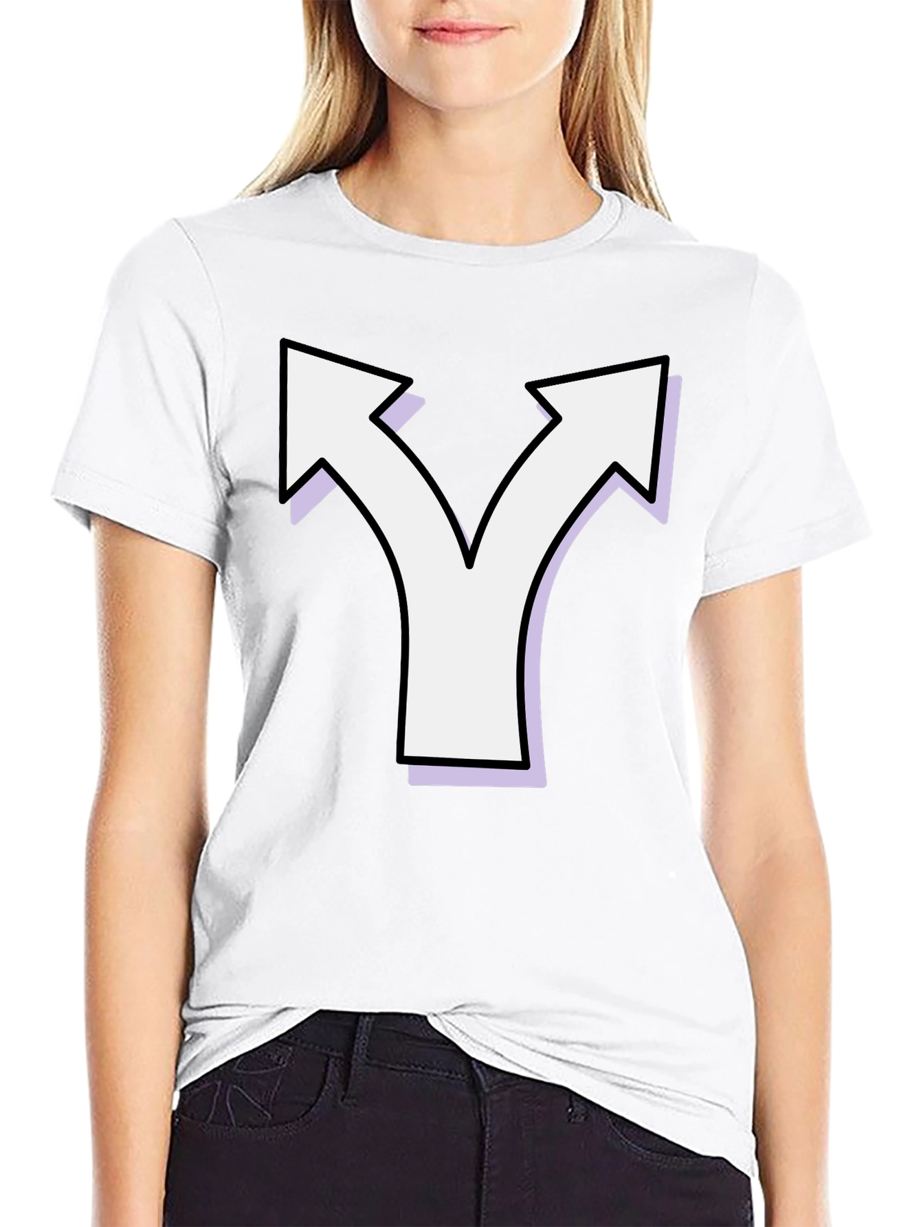 Directional Choice T-Shirt - Black Cotton Tee