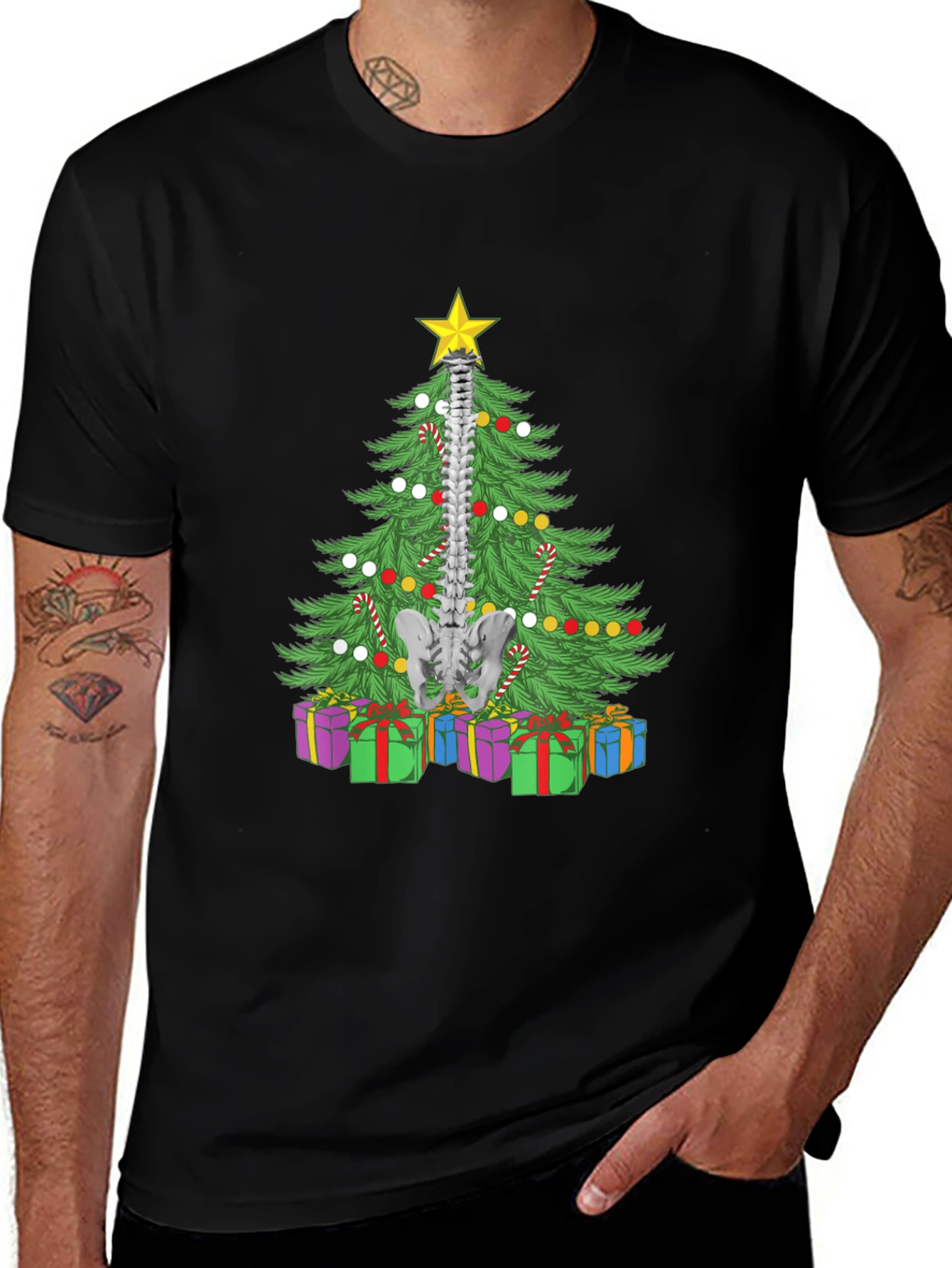 Chiropractor Christmas Tree T-Shirt