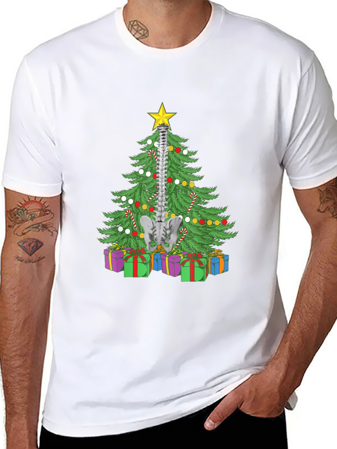 Chiropractor Christmas Tree T-Shirt
