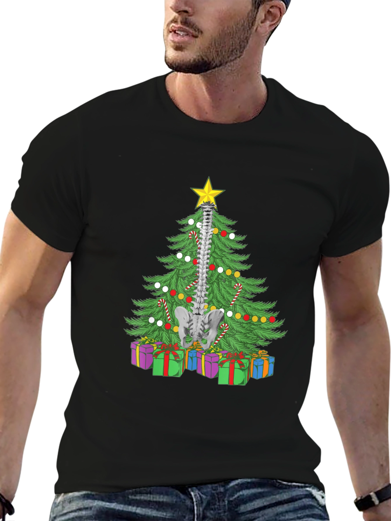 Chiropractor Christmas Tree T-Shirt