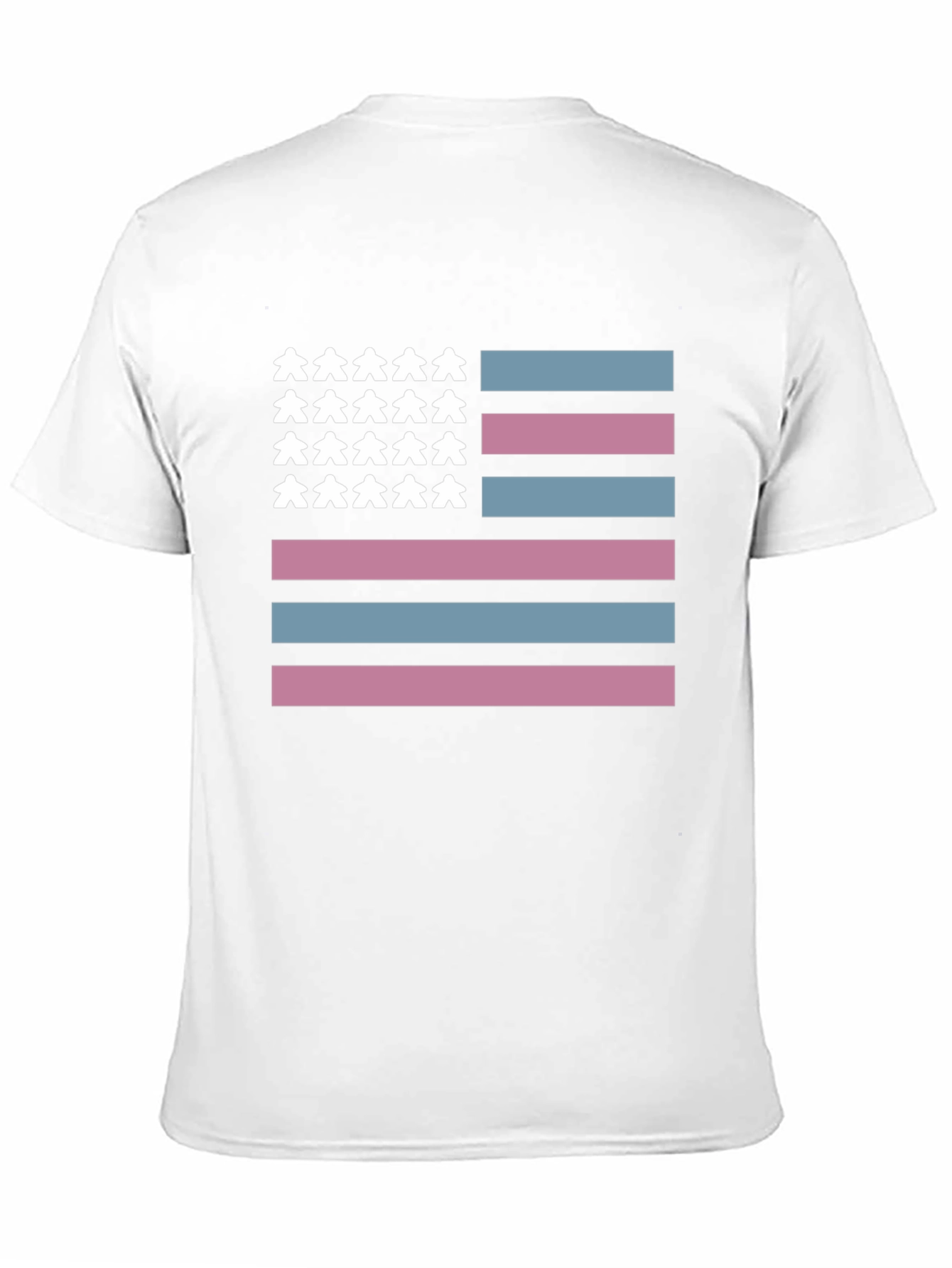 Transgender Pride American Flag T-Shirt