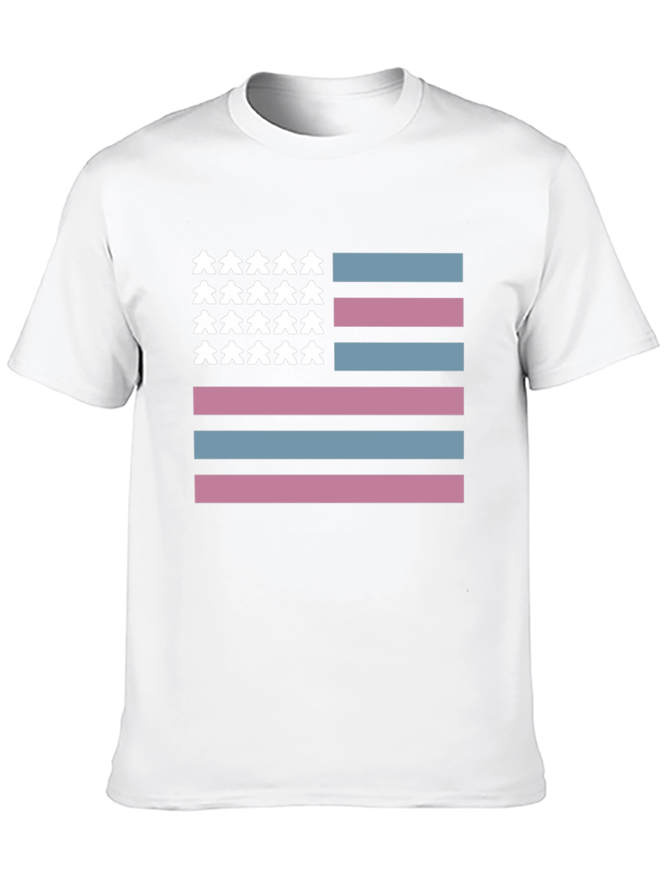 Transgender Pride American Flag T-Shirt