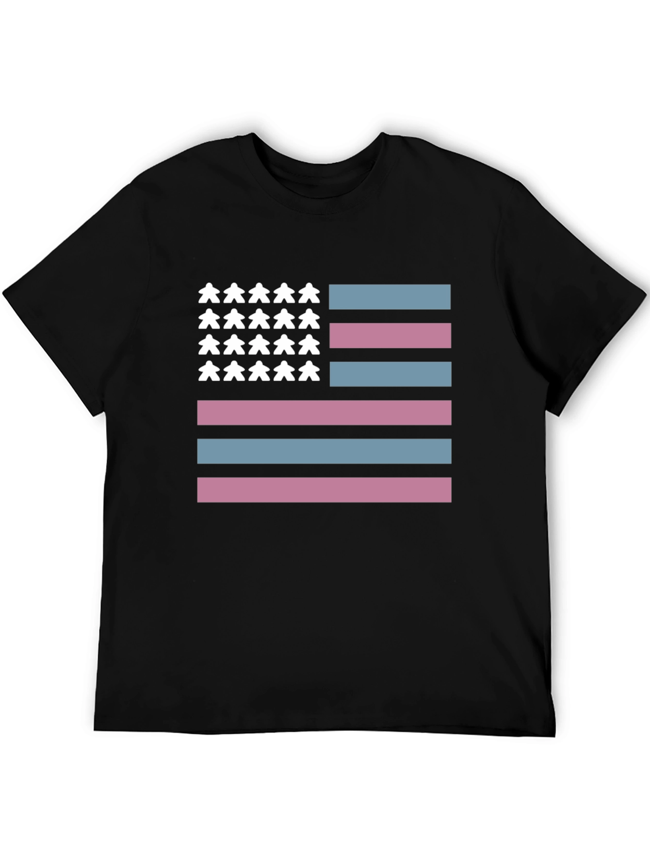 Transgender Pride American Flag T-Shirt