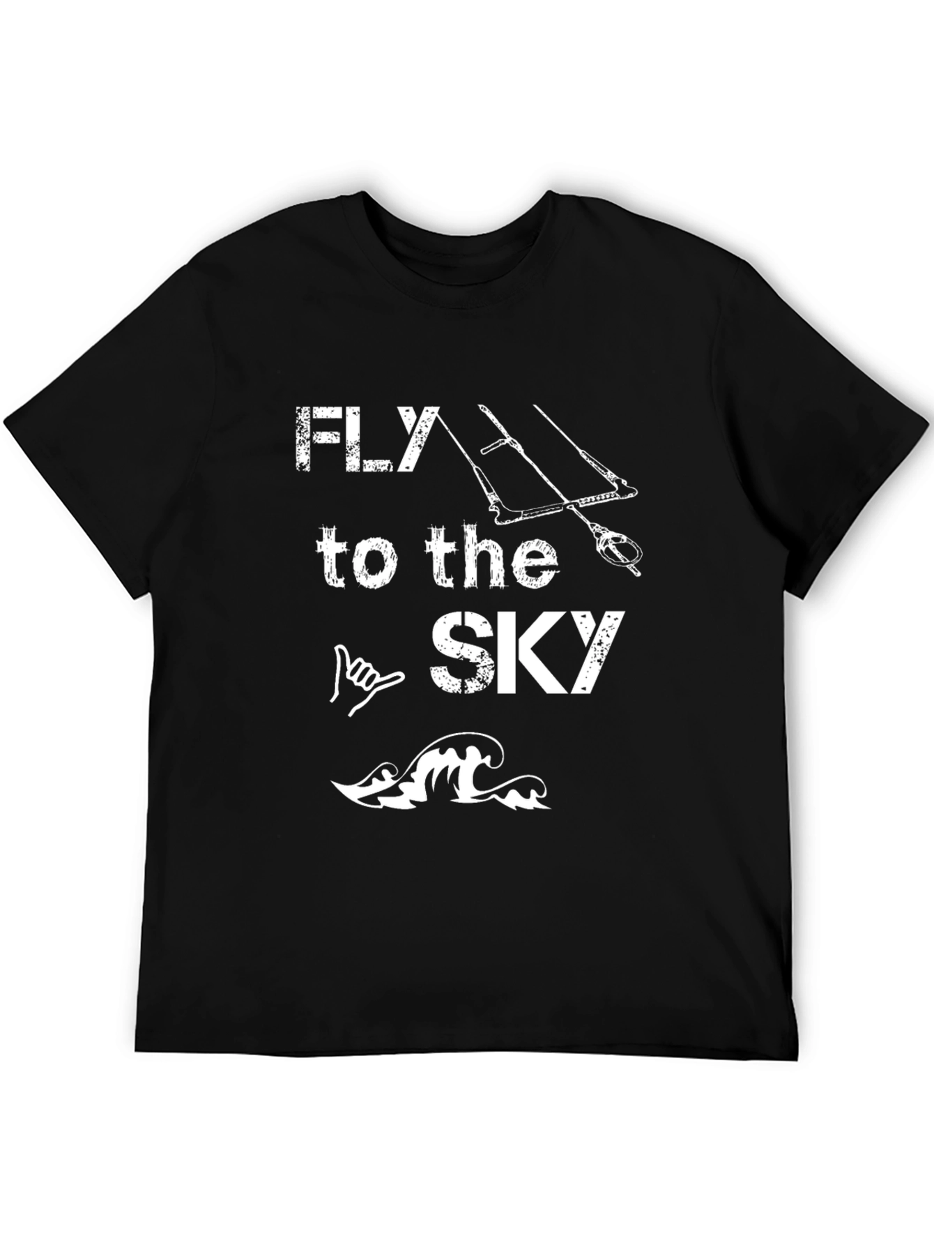 Fly to the Sky Graphic T-Shirt - Kiteboarding Design