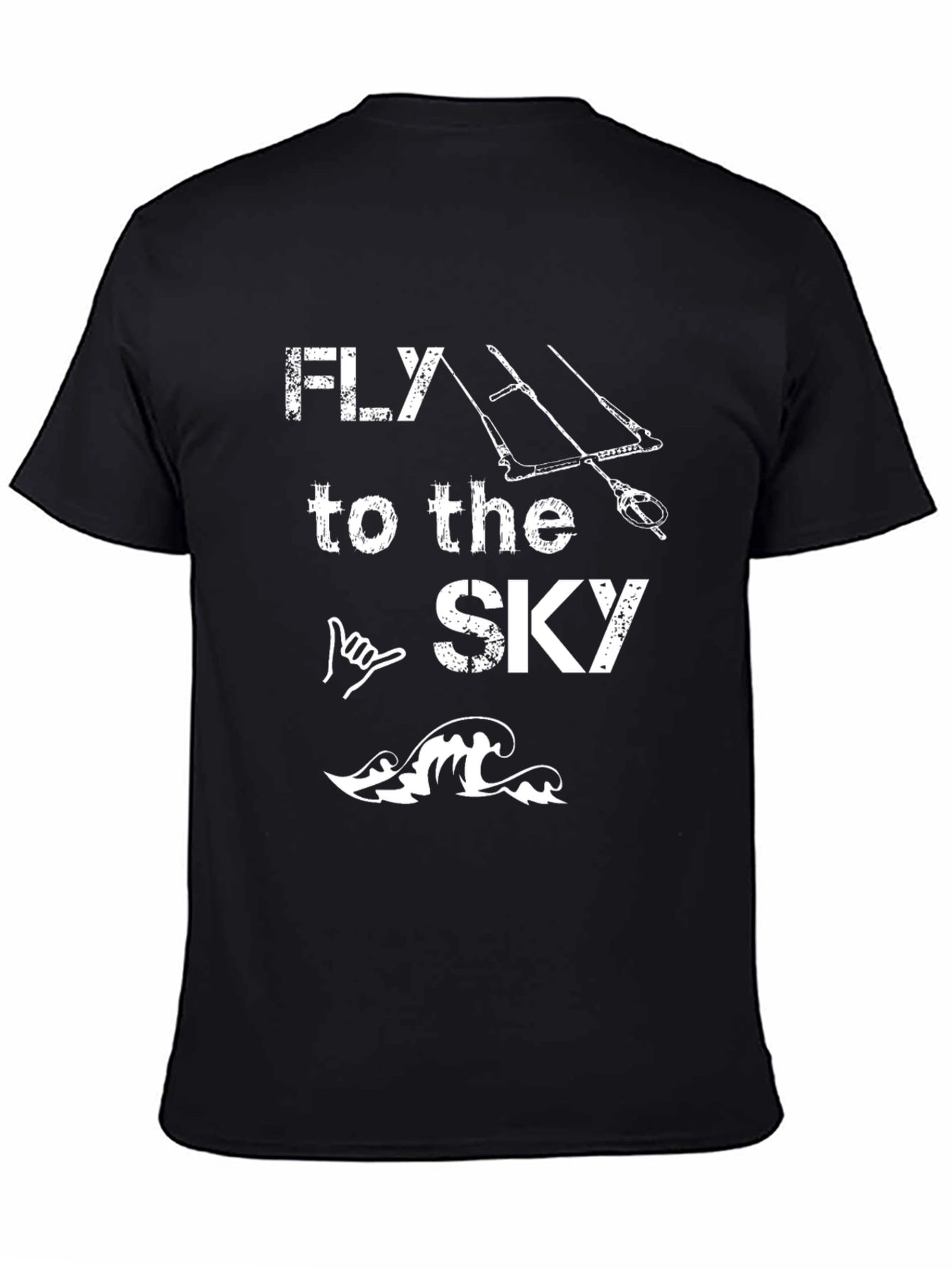 Fly to the Sky Graphic T-Shirt - Kiteboarding Design