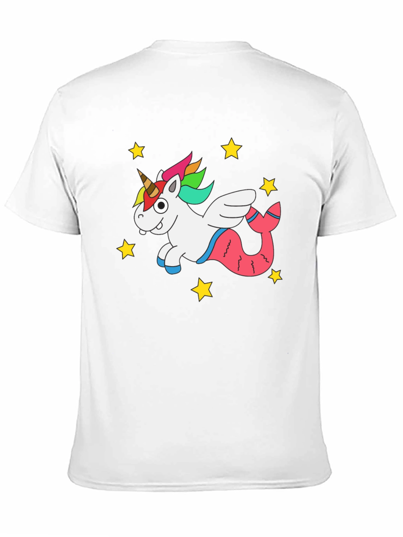 Unicorn Mermaid Black T-Shirt