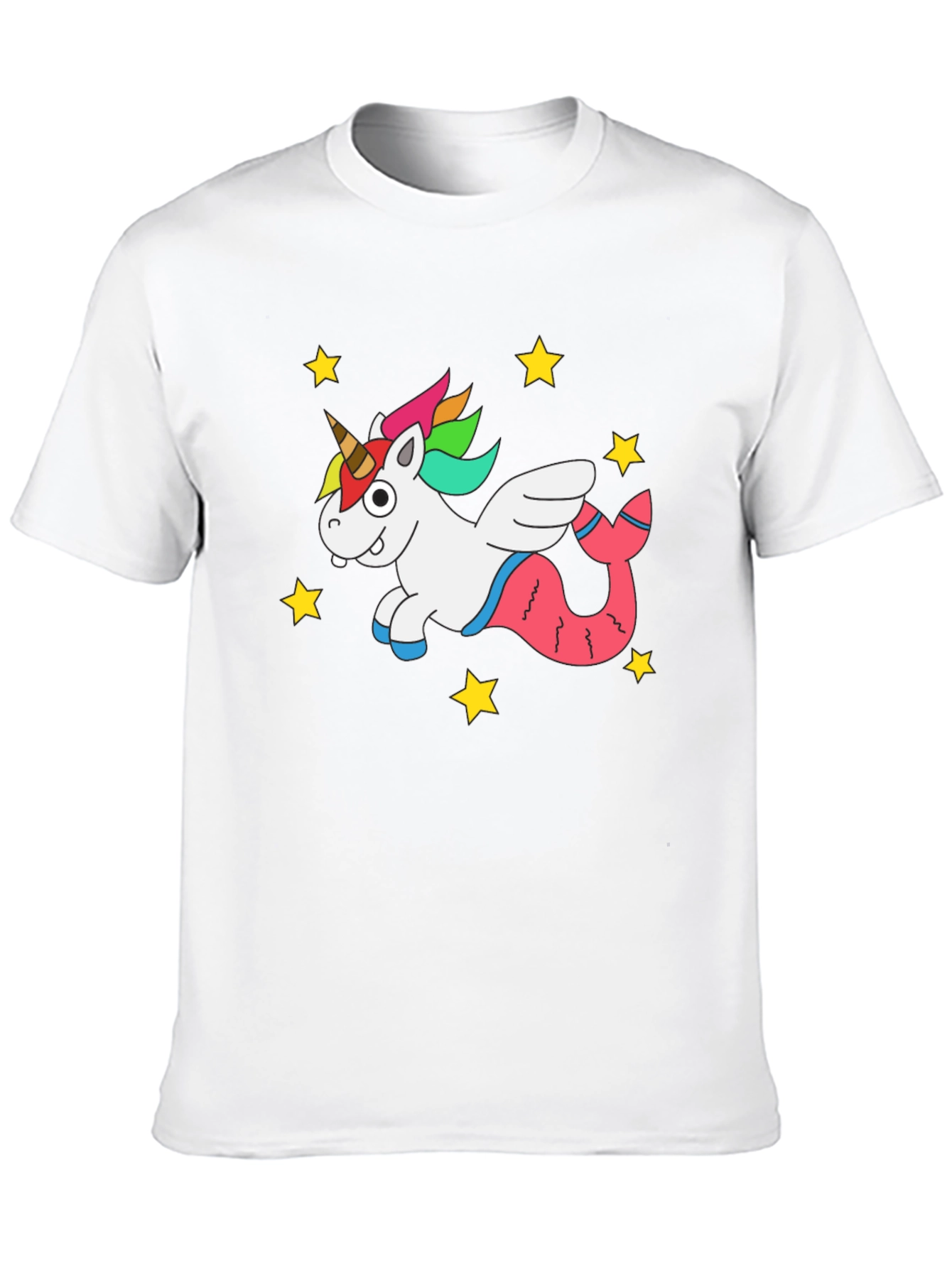 Unicorn Mermaid Black T-Shirt