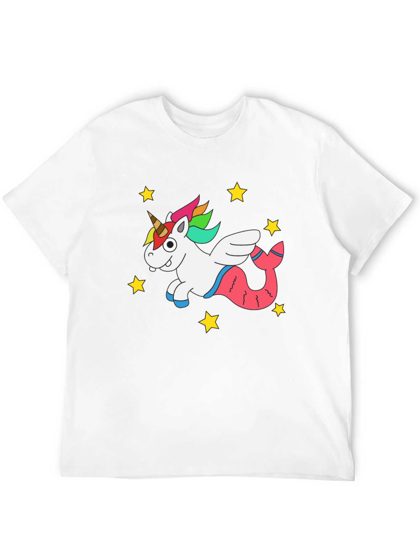 Unicorn Mermaid Black T-Shirt