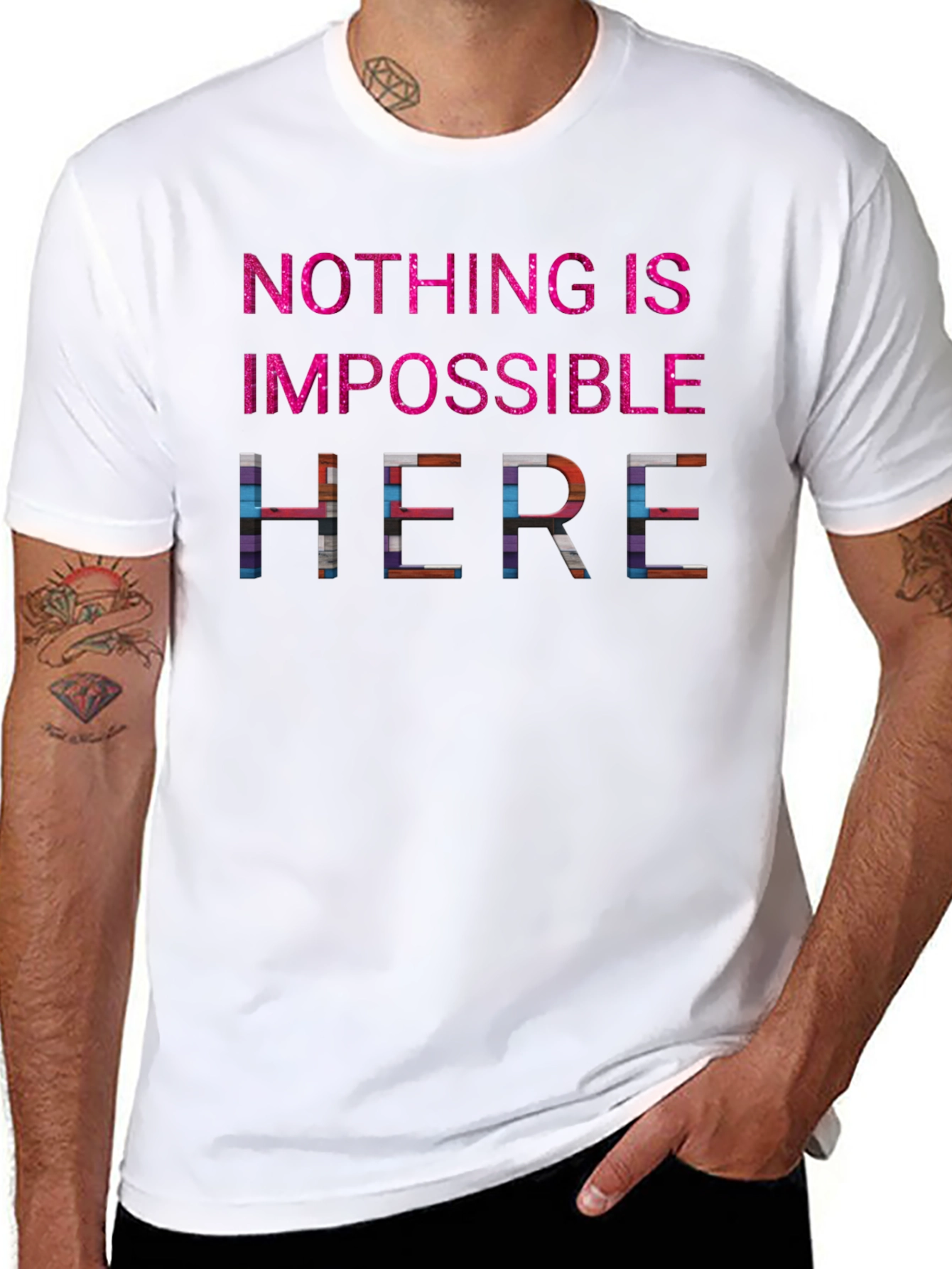 Nothing Is Impossible Here Graphic Tee