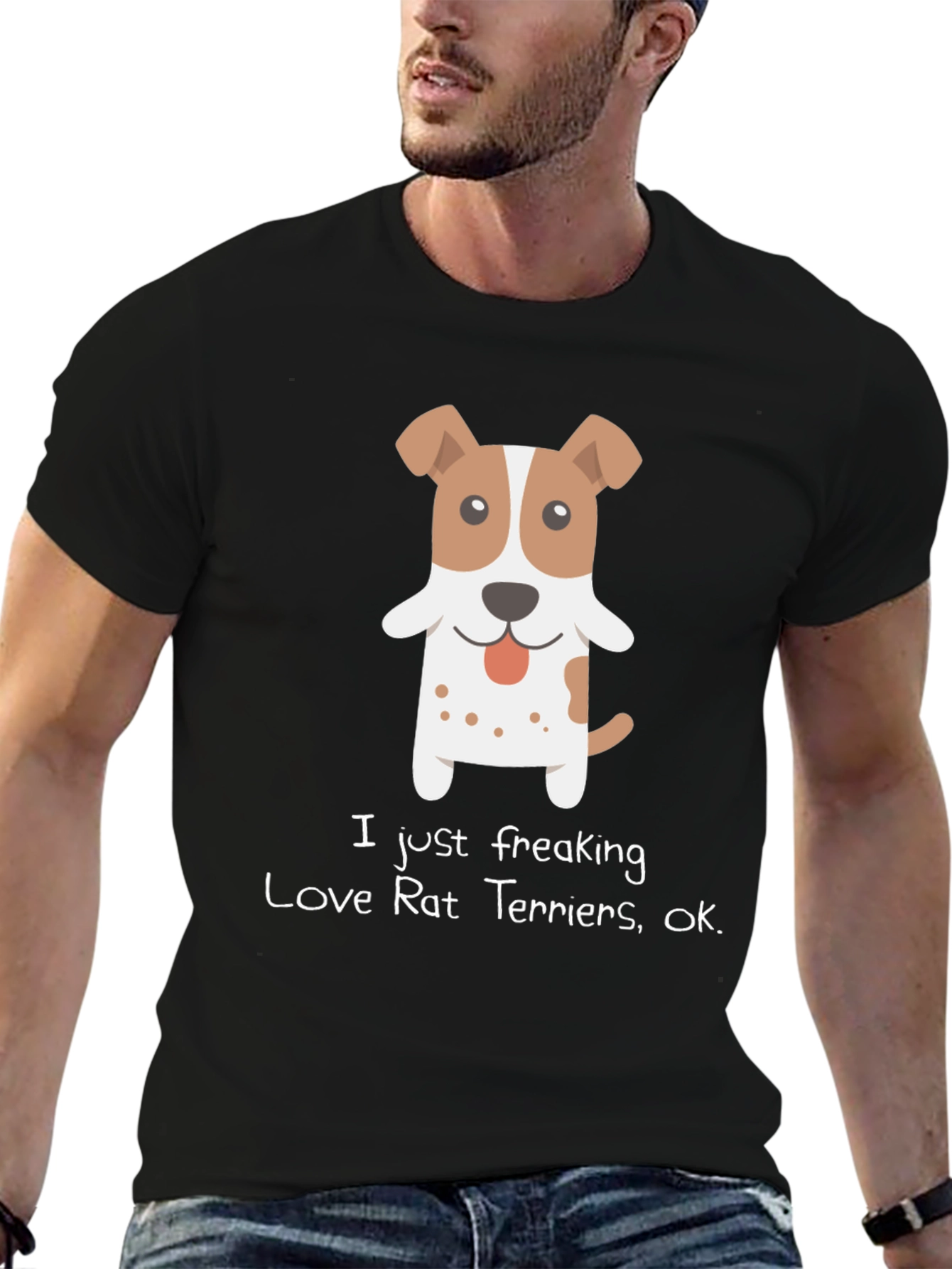 I Love Rat Terriers Graphic Tee