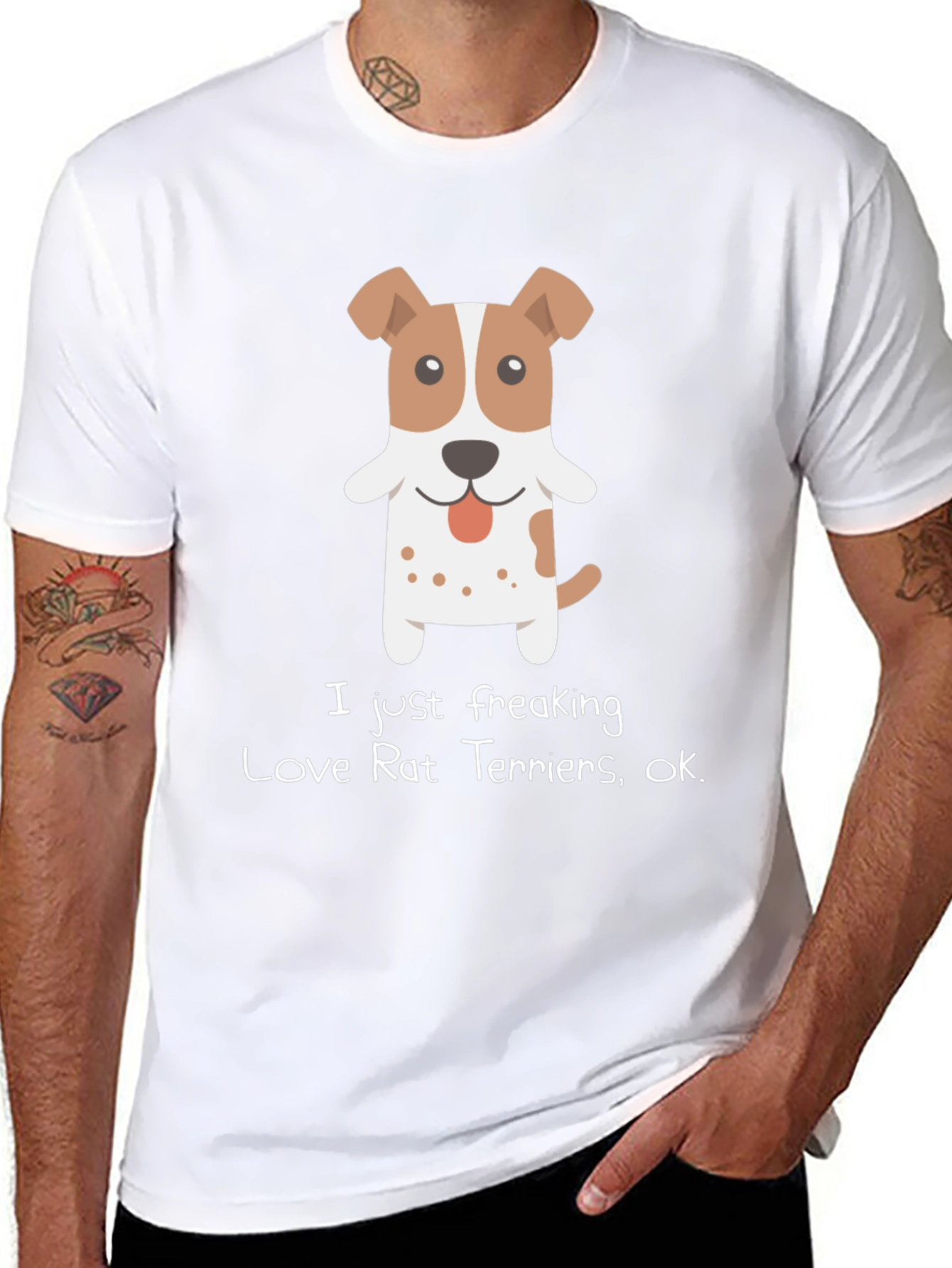 I Love Rat Terriers Graphic Tee