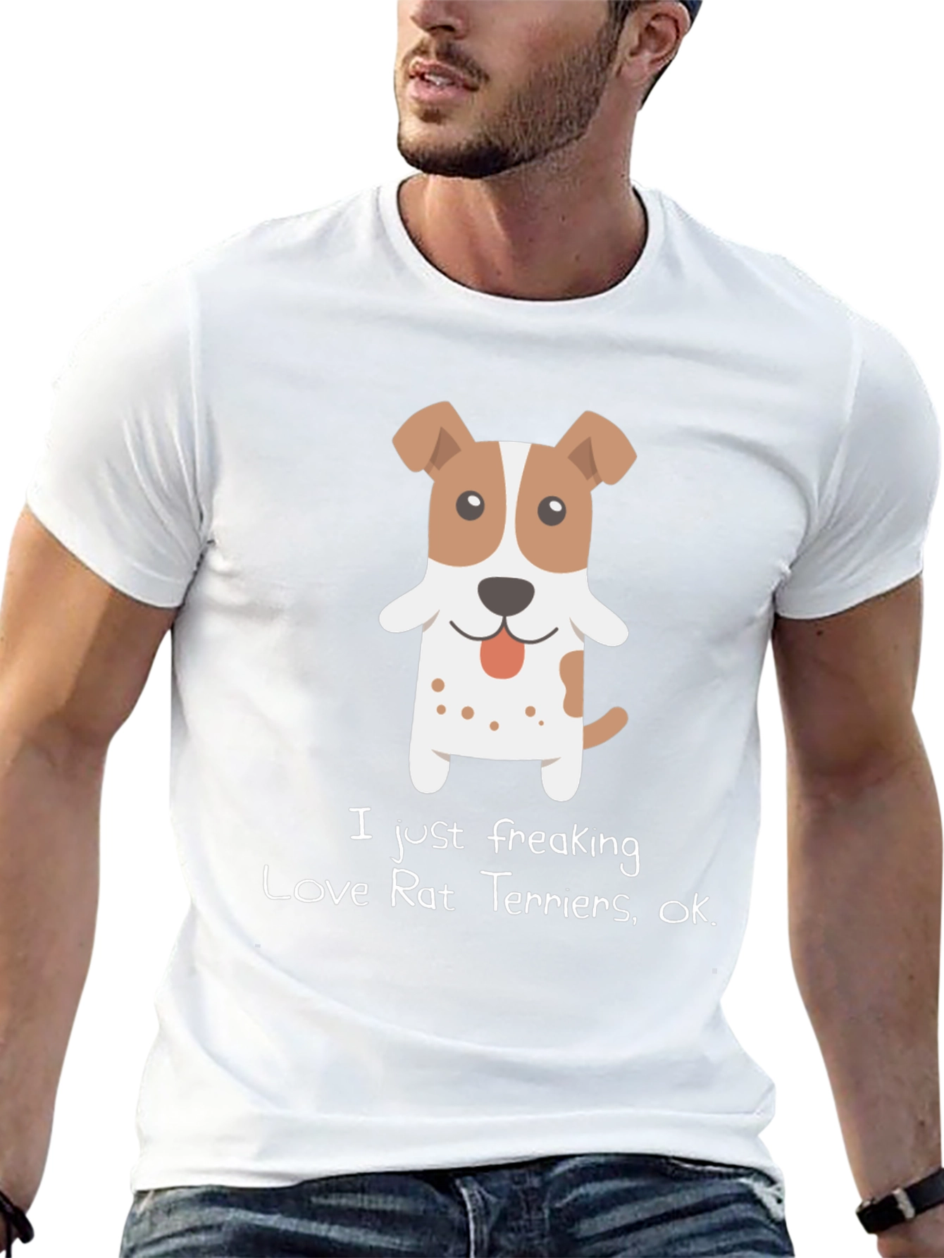 I Love Rat Terriers Graphic Tee