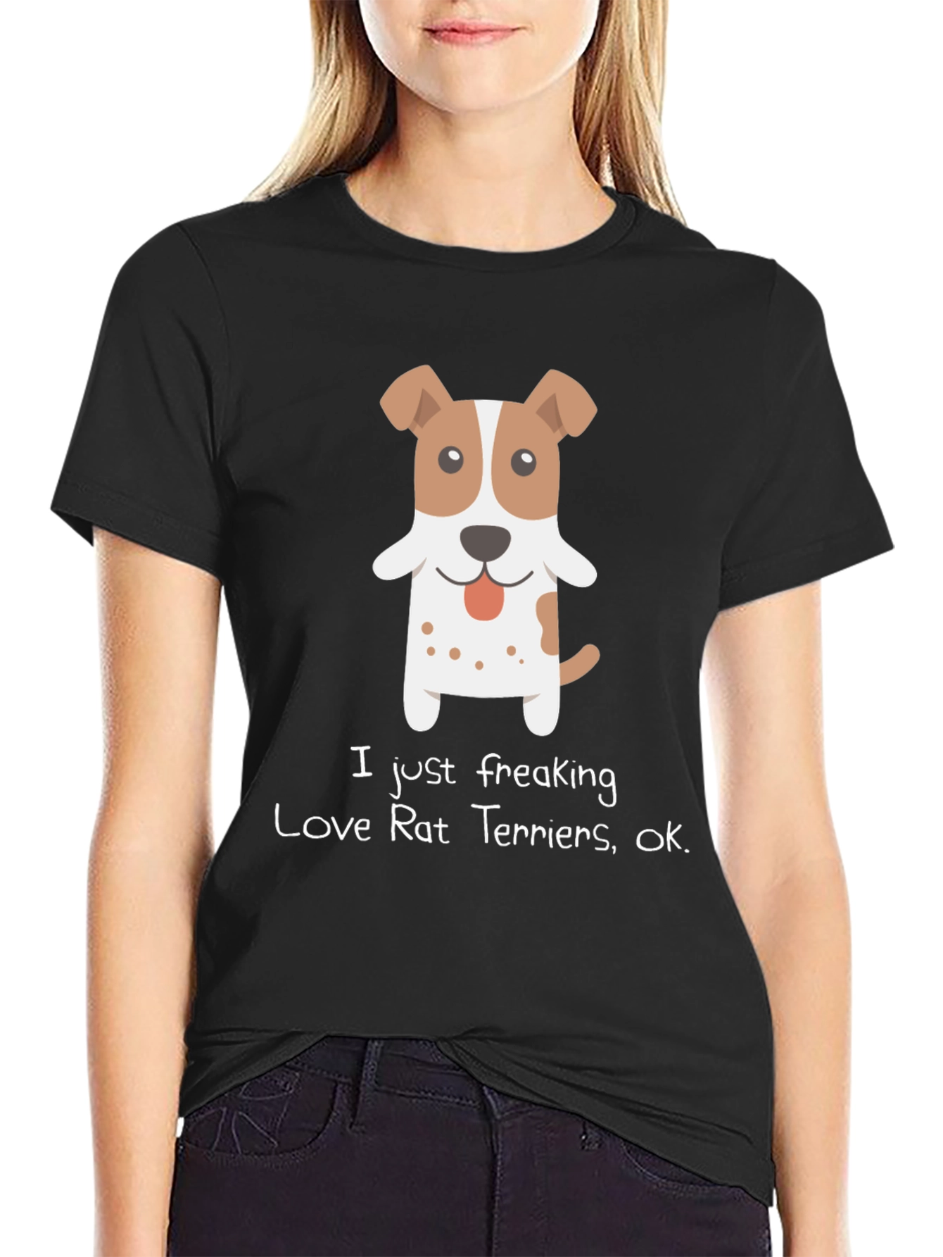 I Love Rat Terriers Graphic Tee