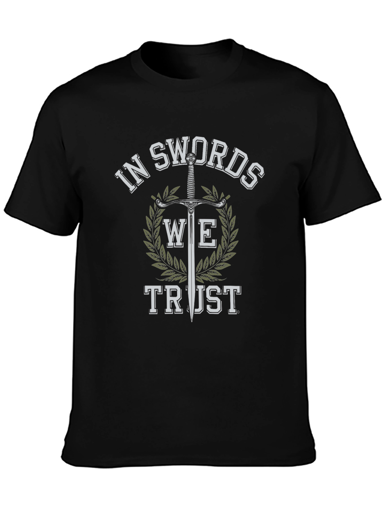 In Swords We Trust Graphic Tee - Black