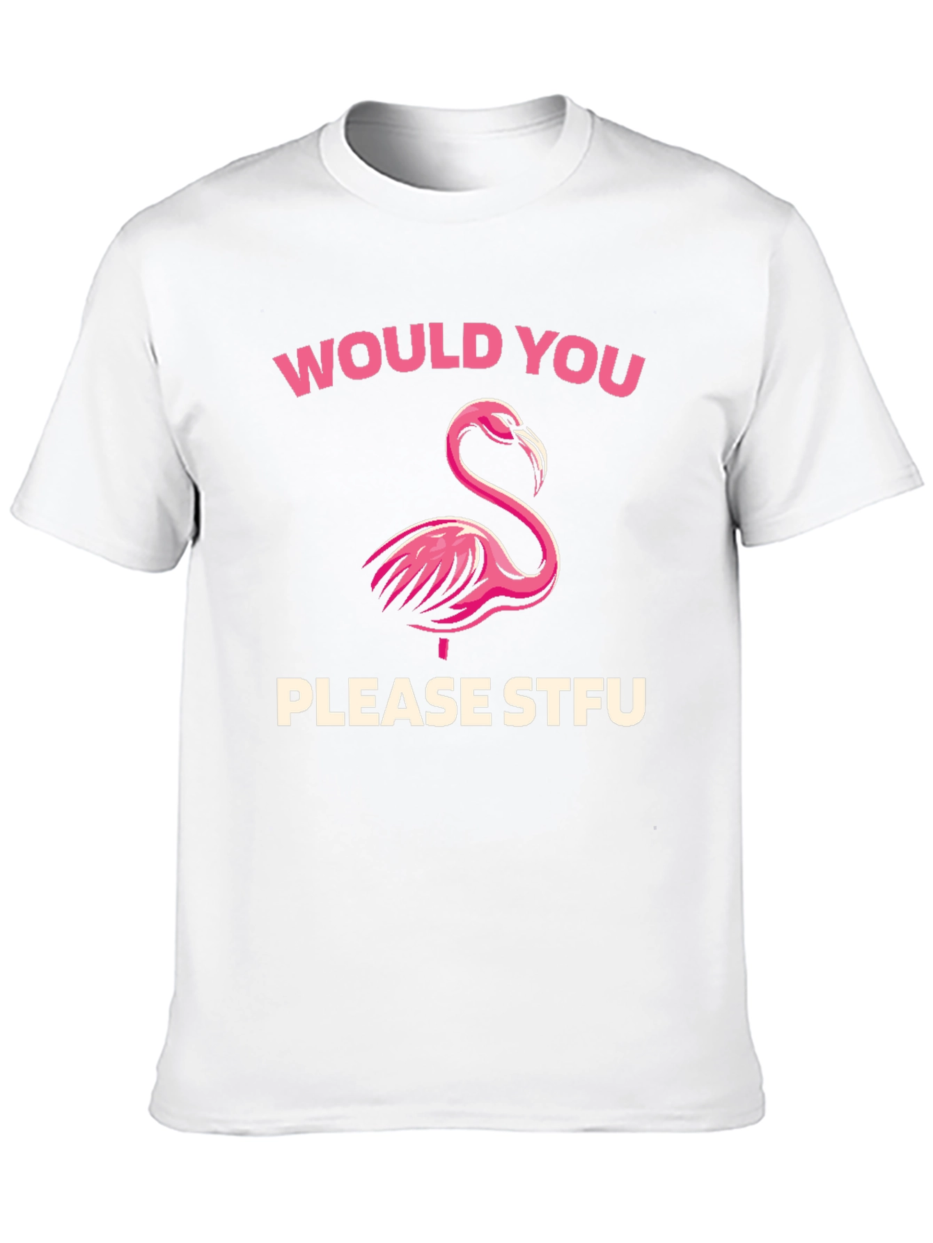 Flamingo STFU Graphic Tee - Casual Black T-Shirt