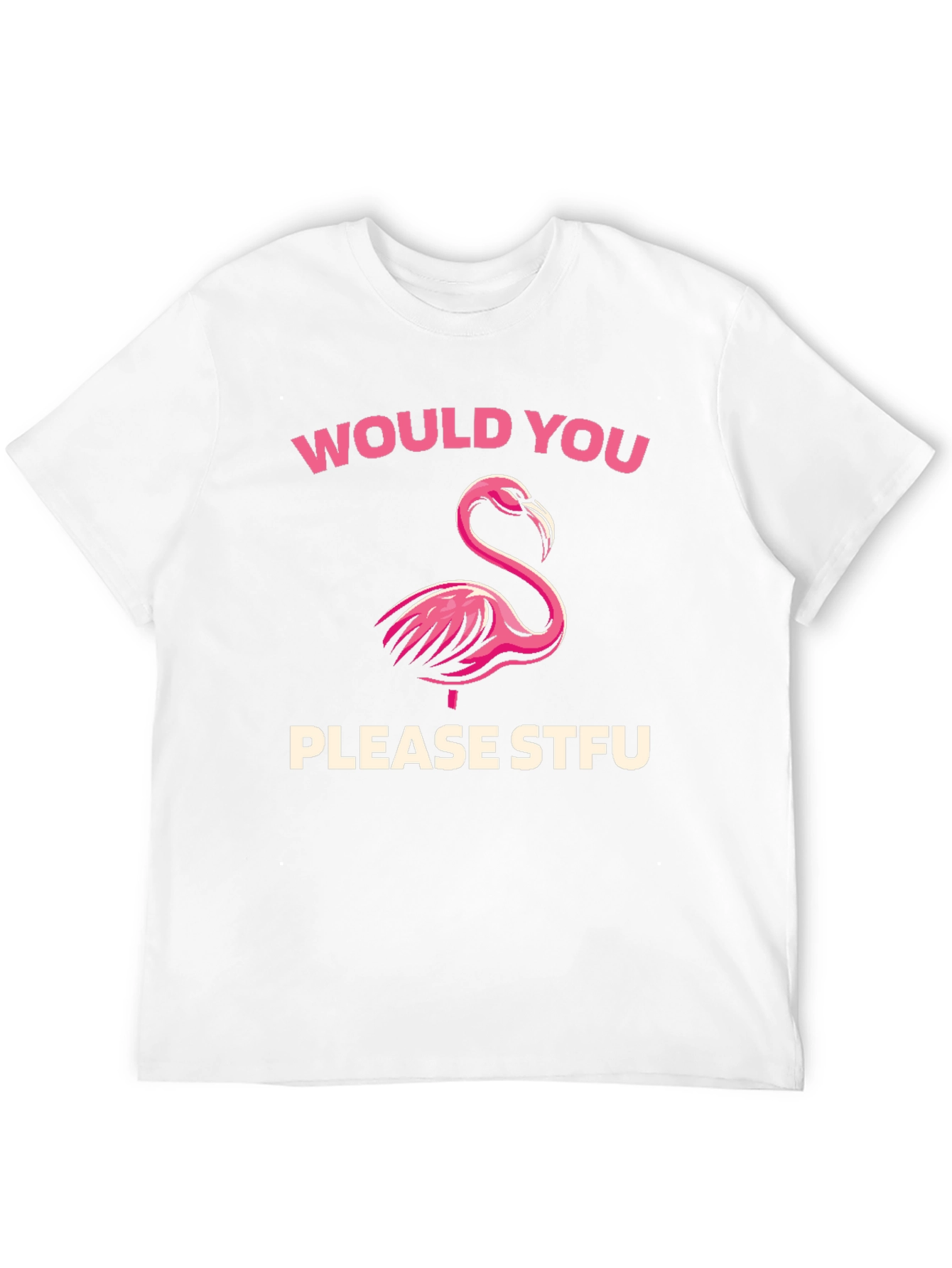 Flamingo STFU Graphic Tee - Casual Black T-Shirt
