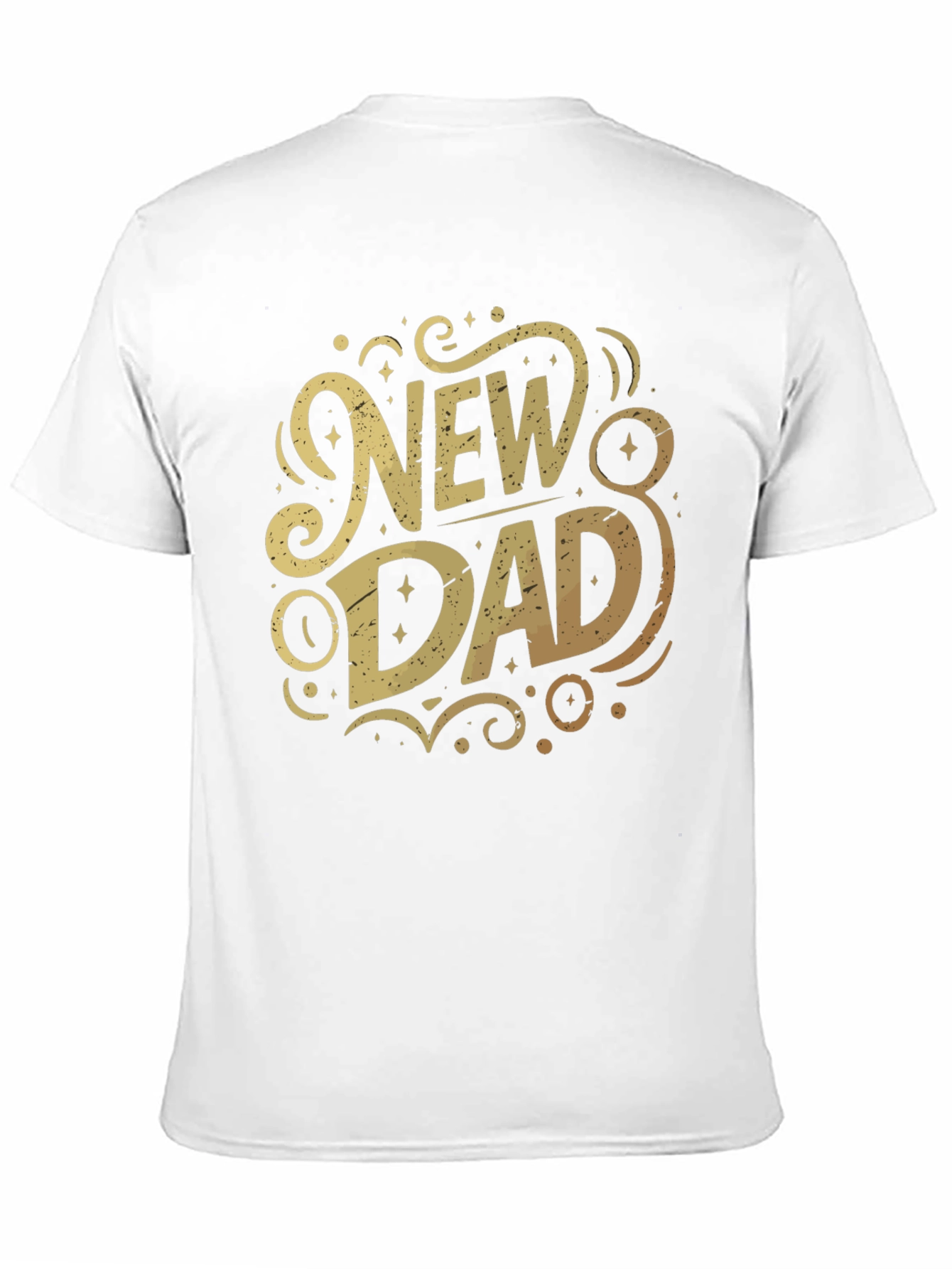 New Dad Graphic T-Shirt - Black Cotton Tee