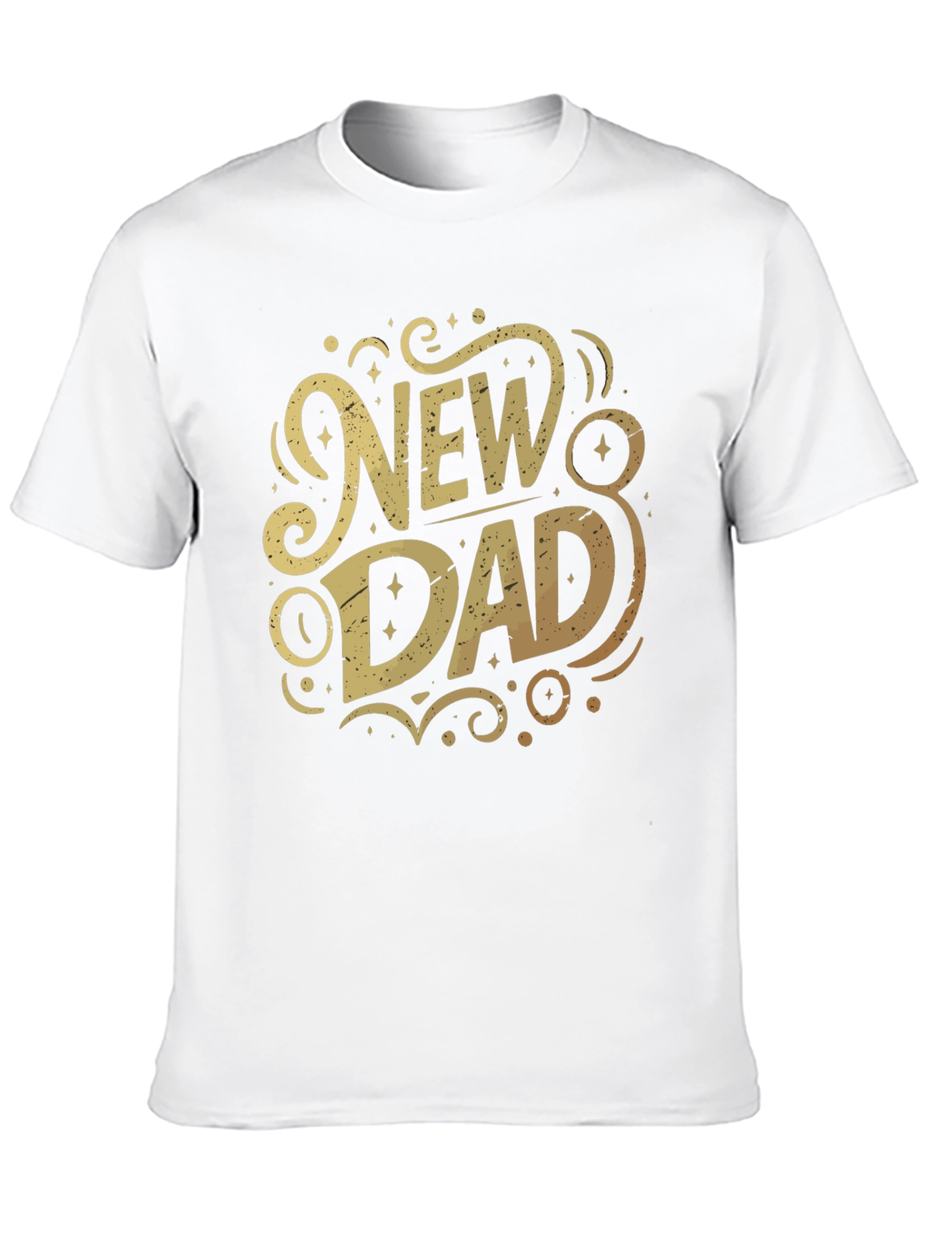 New Dad Graphic T-Shirt - Black Cotton Tee