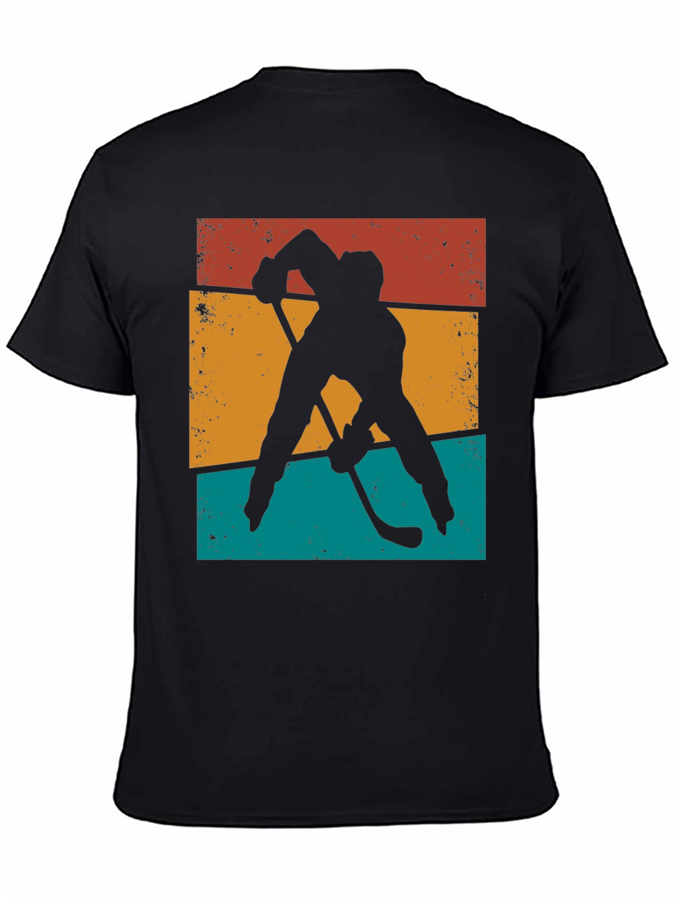Retro Hockey Silhouette Graphic Tee