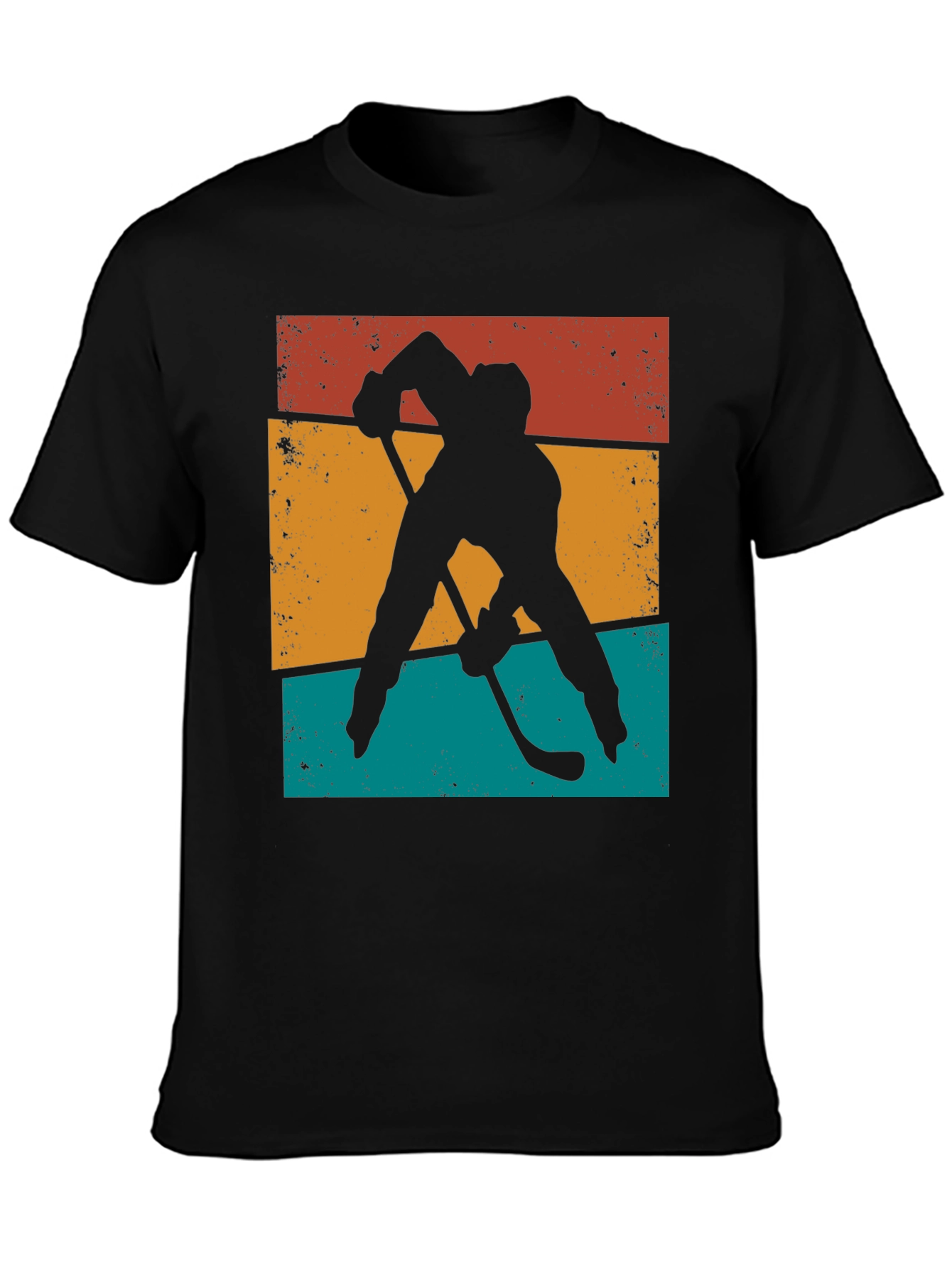 Retro Hockey Silhouette Graphic Tee