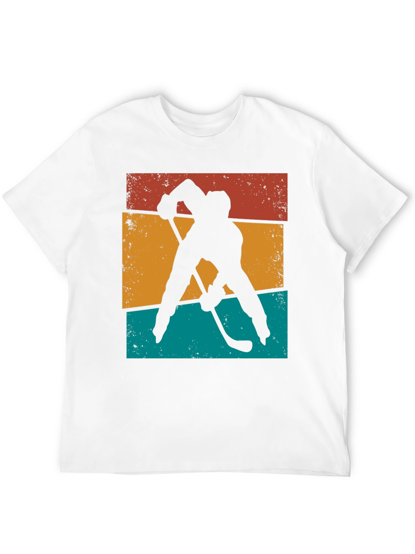 Retro Hockey Silhouette Graphic Tee