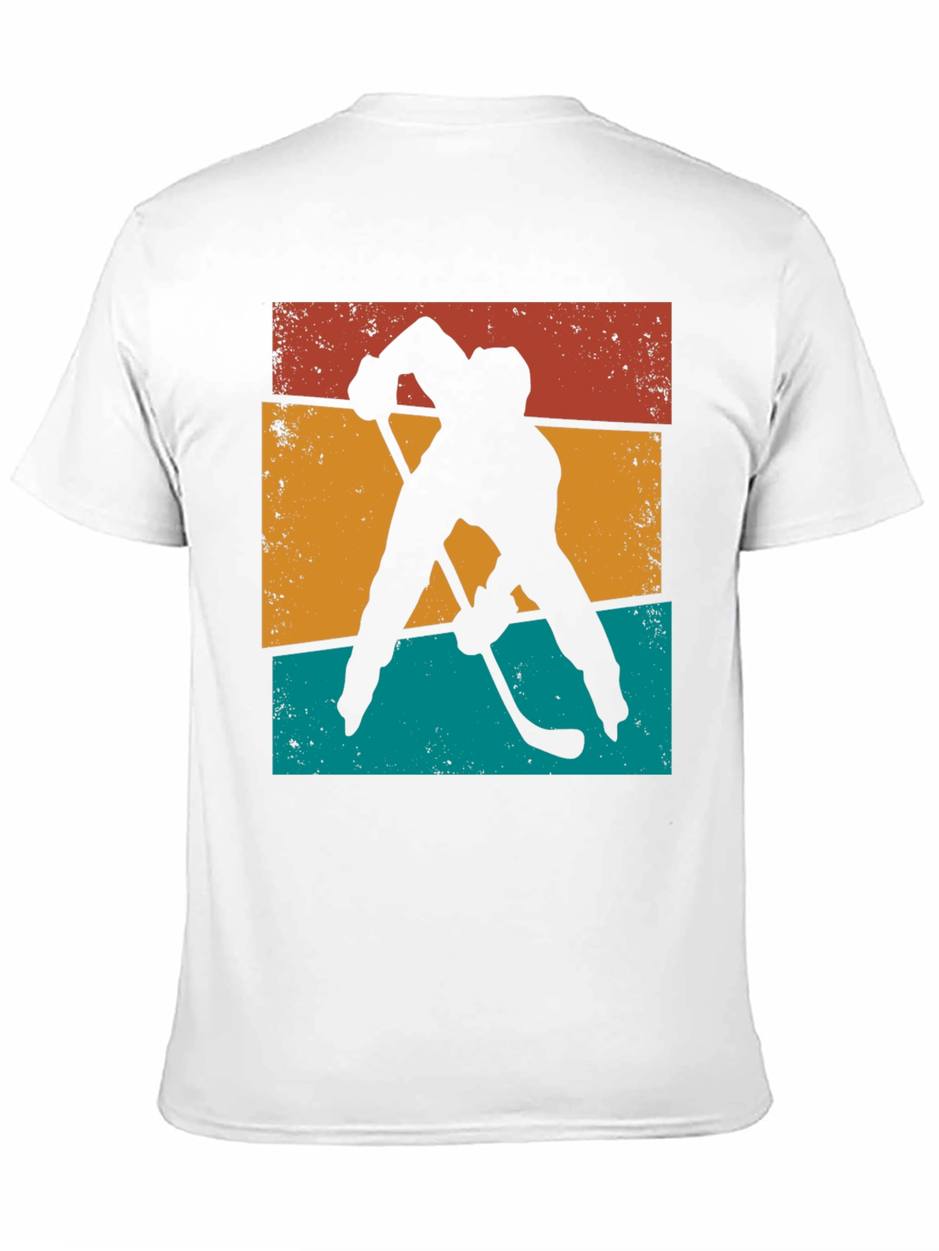 Retro Hockey Silhouette Graphic Tee
