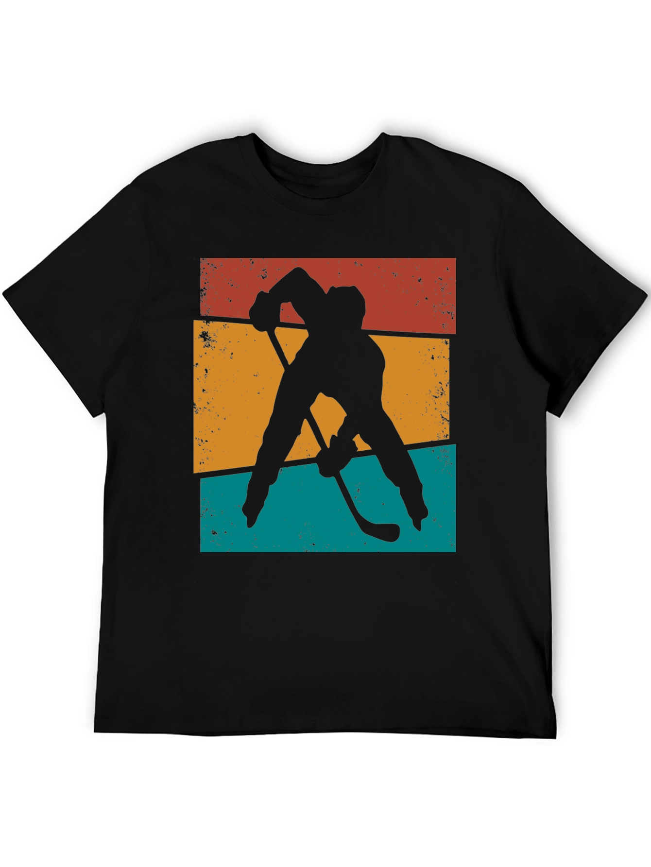 Retro Hockey Silhouette Graphic Tee