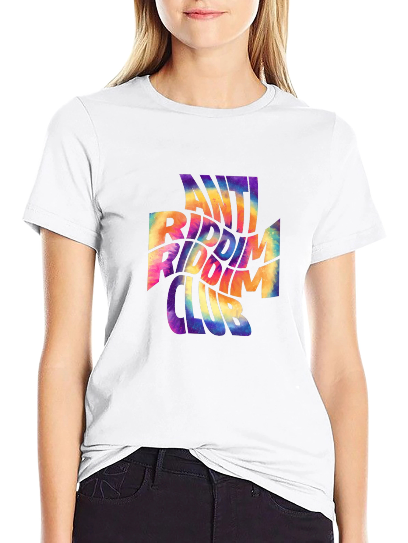 Anti Riddim Club Graphic Tee - Black Cotton T-Shirt