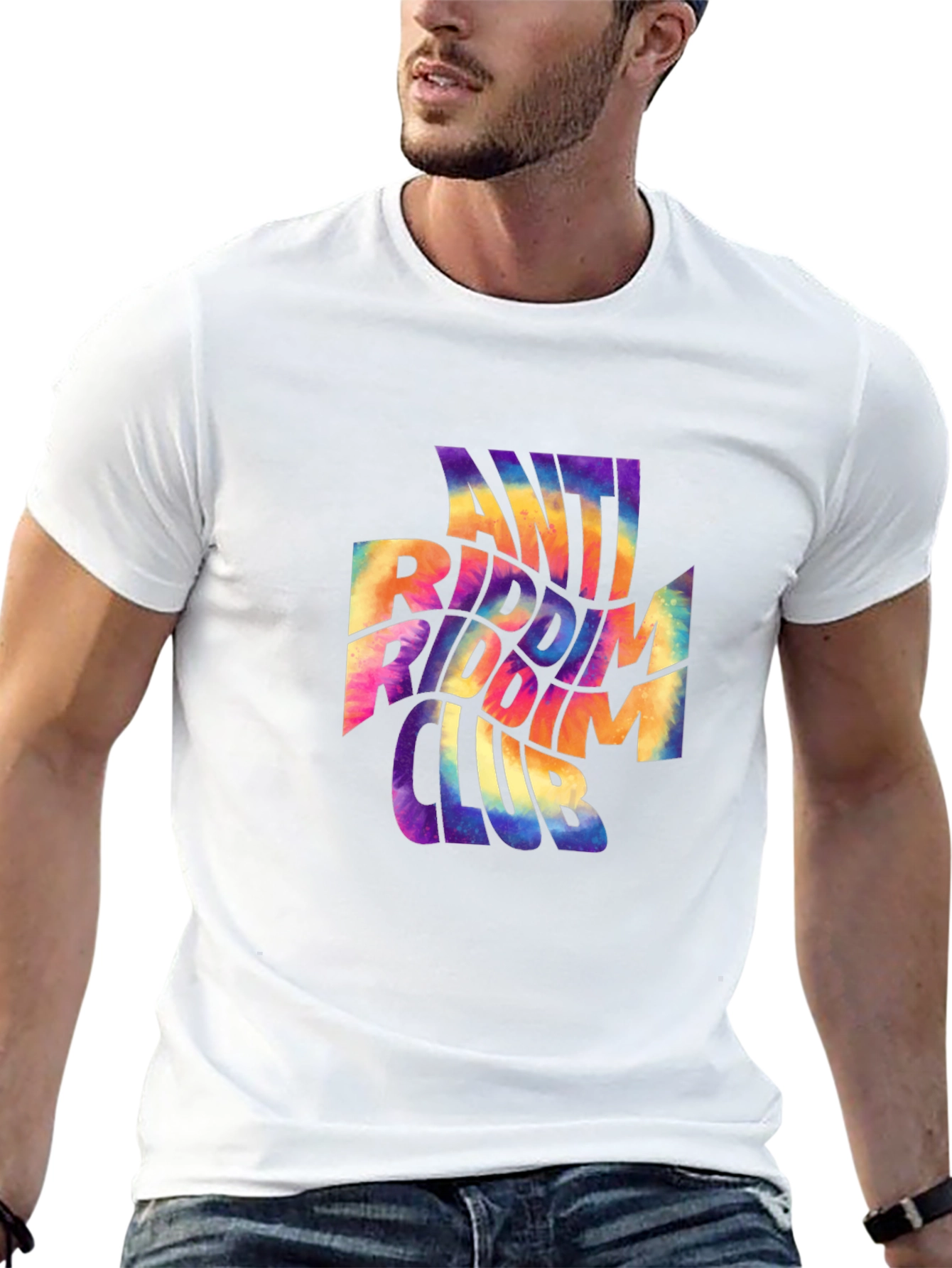 Anti Riddim Club Graphic Tee - Black Cotton T-Shirt