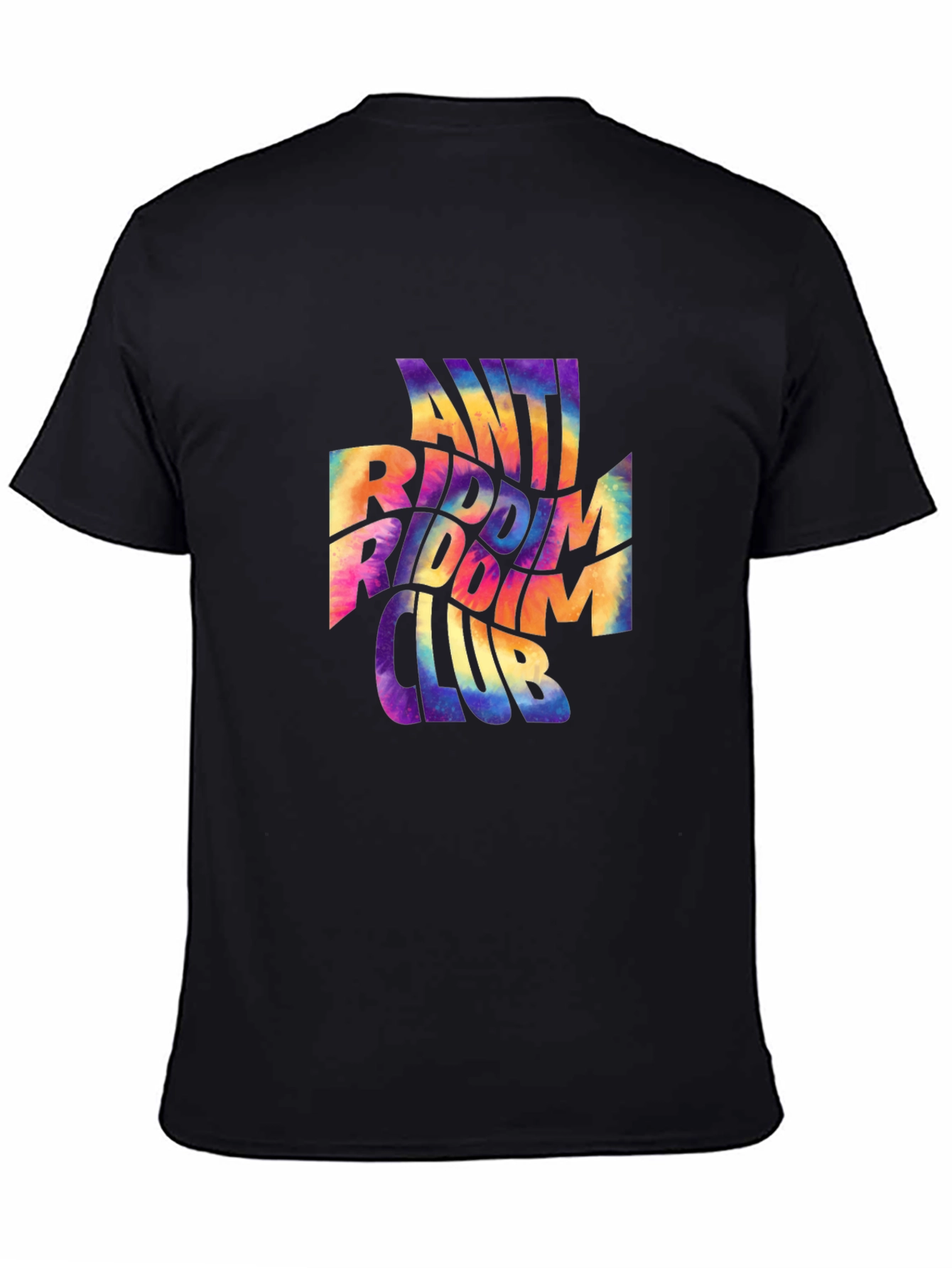 Anti Riddim Club Graphic Tee - Black Cotton T-Shirt
