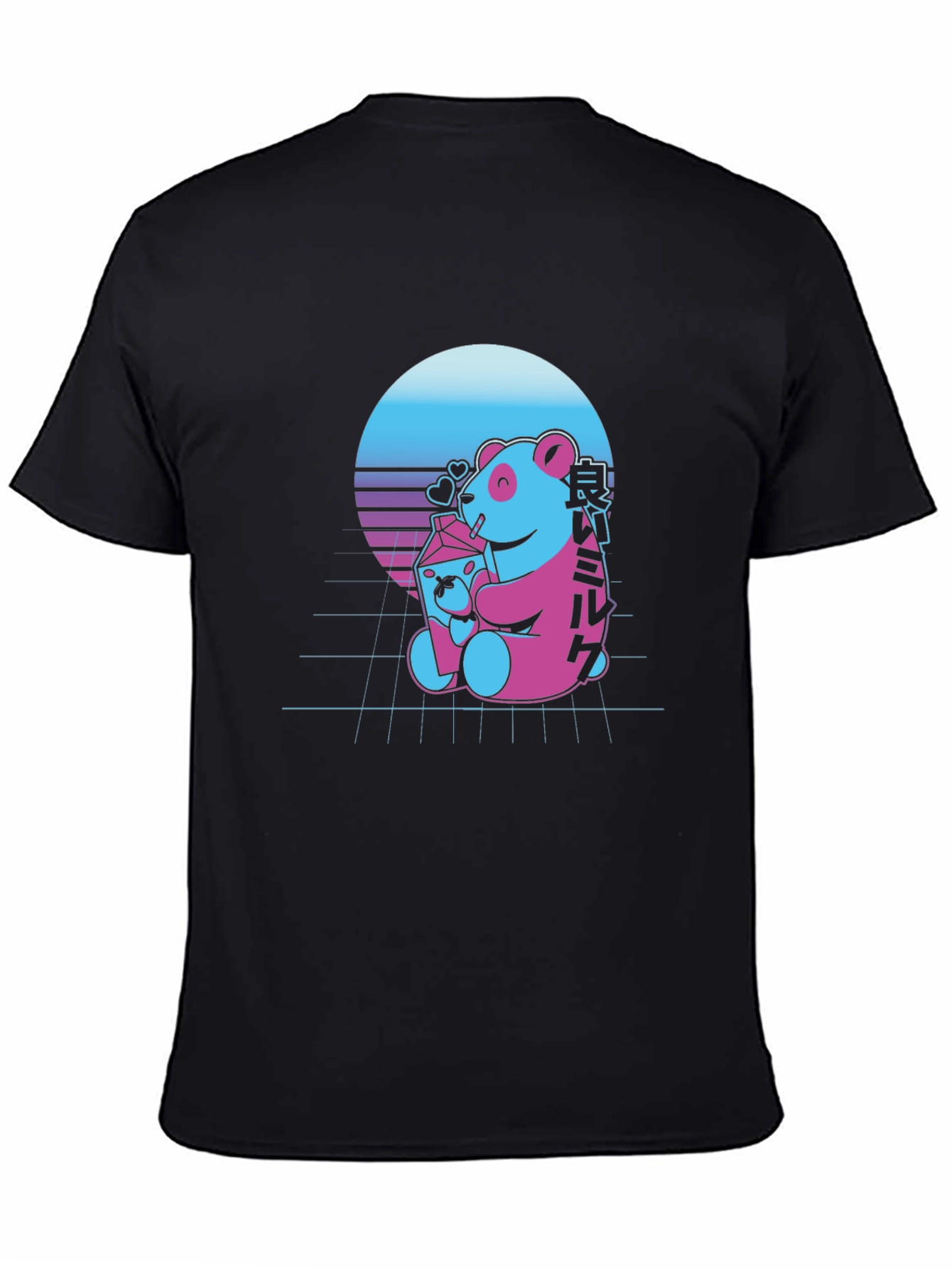 Retro Panda Milk T-Shirt