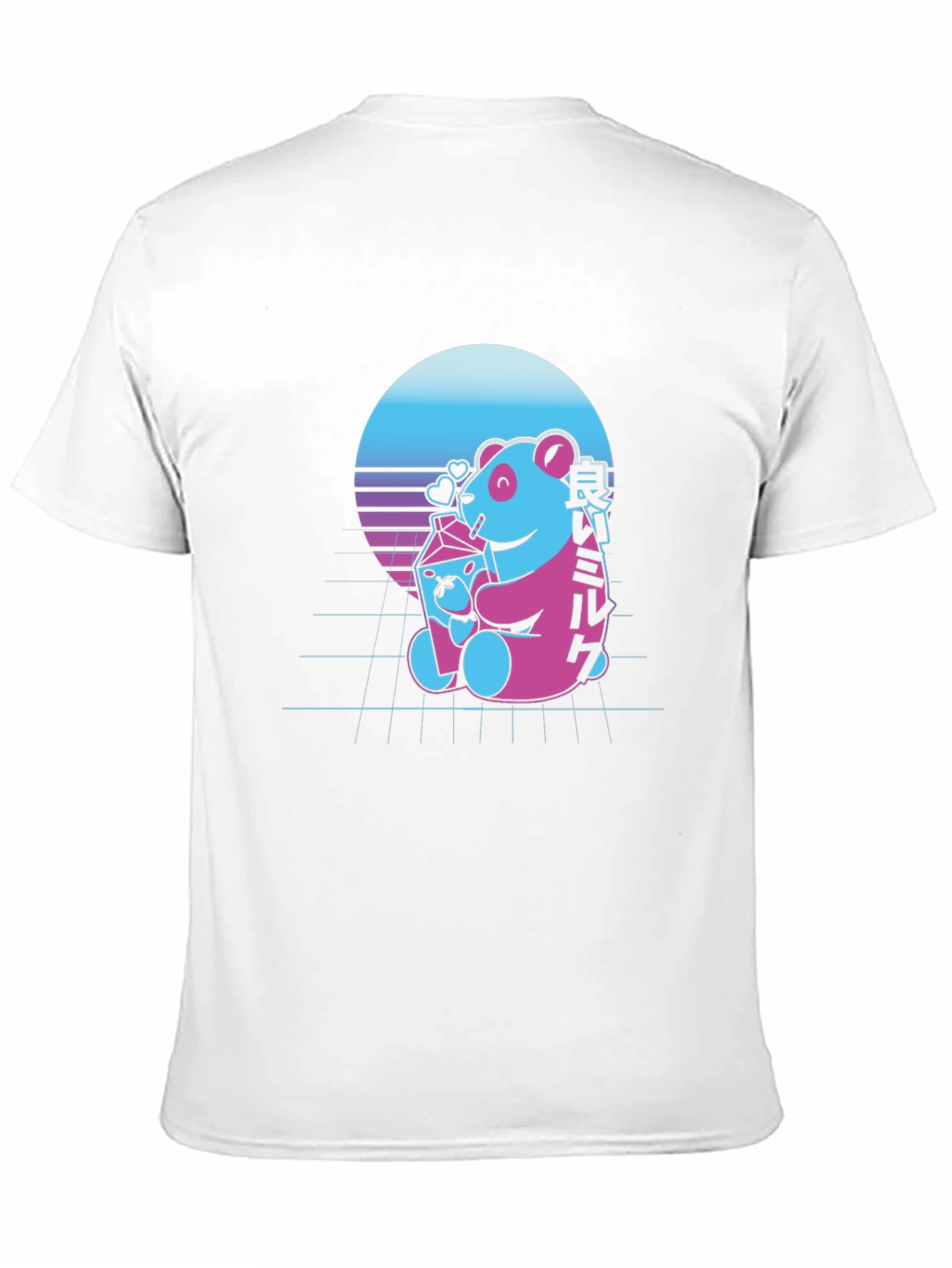 Retro Panda Milk T-Shirt