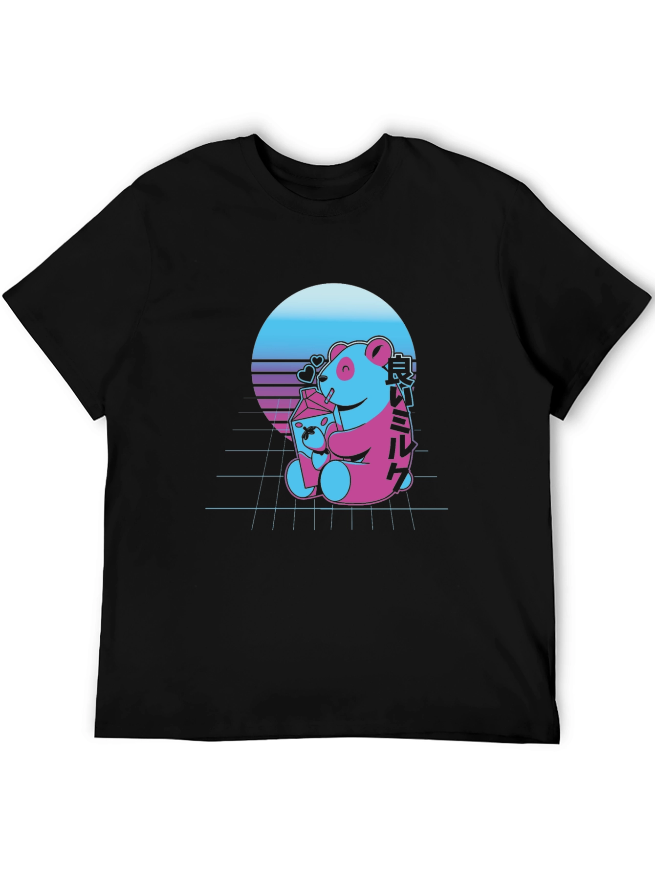 Retro Panda Milk T-Shirt