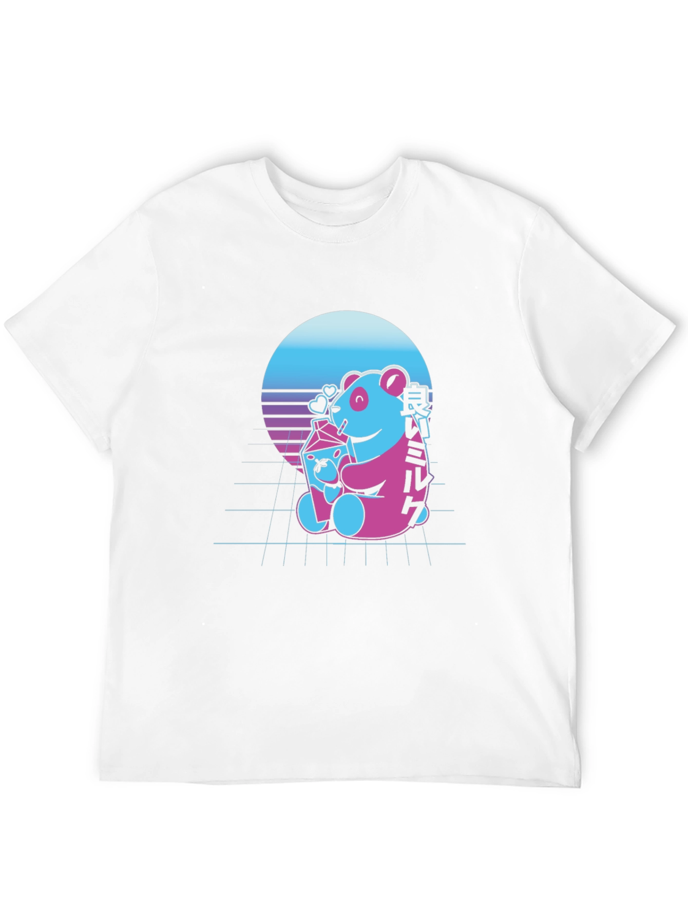 Retro Panda Milk T-Shirt