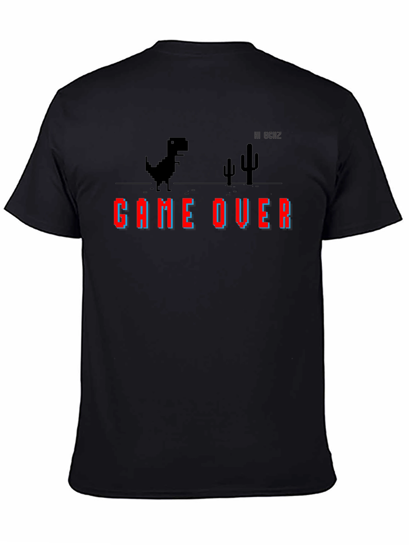 Game Over Dinosaur Pixel Art T-Shirt