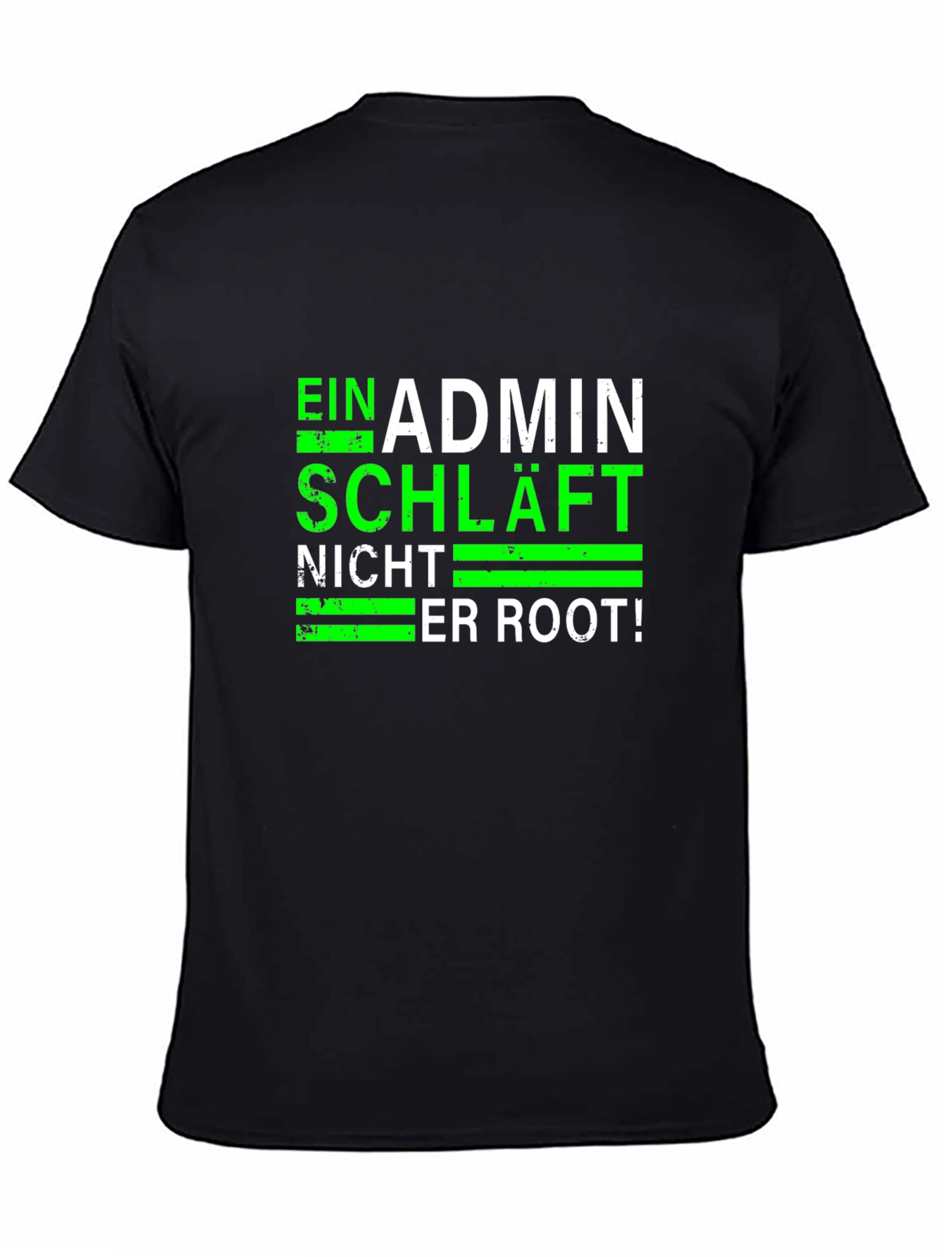 Admin No Sleep Black T-Shirt
