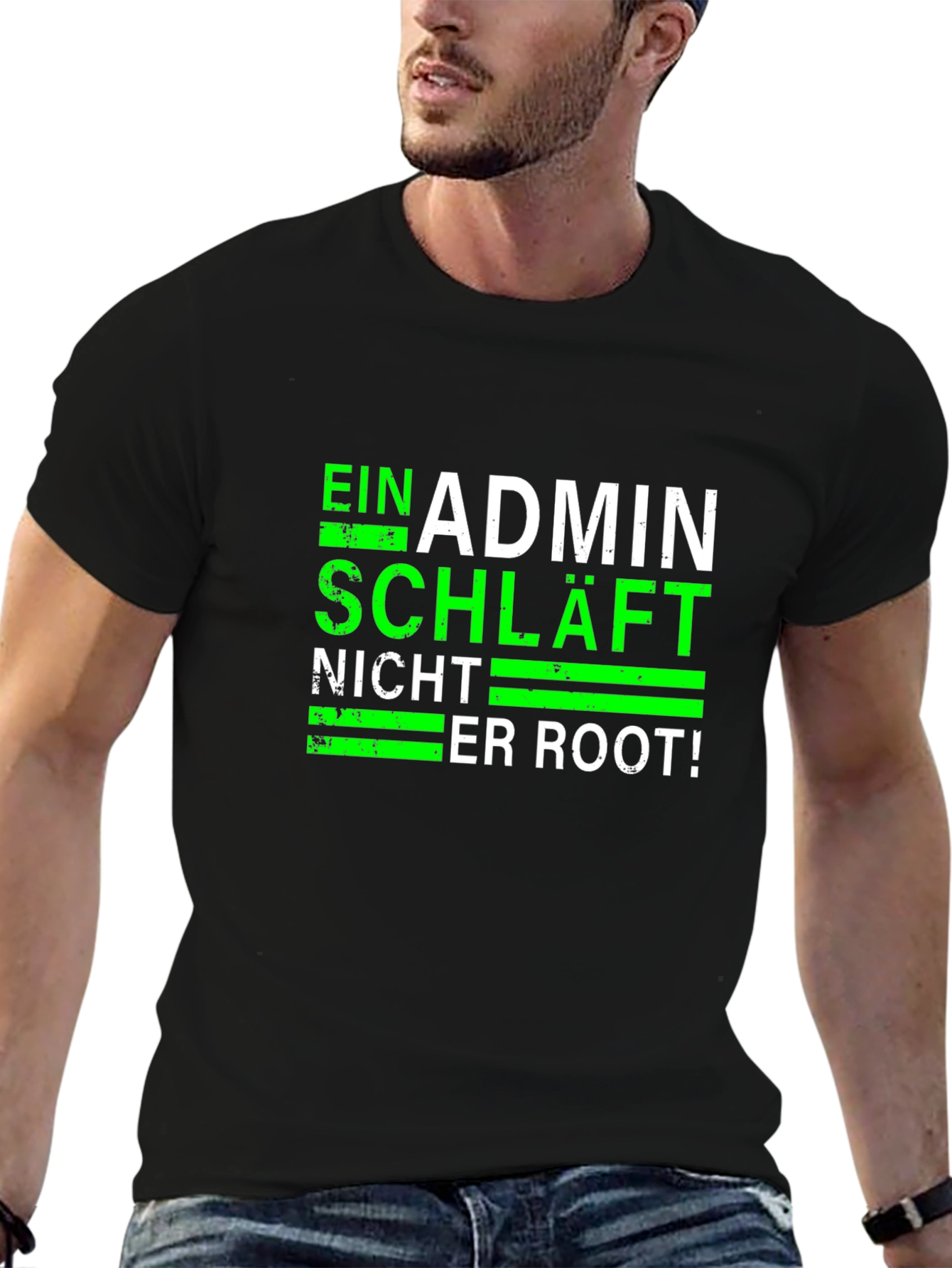 Admin No Sleep Black T-Shirt