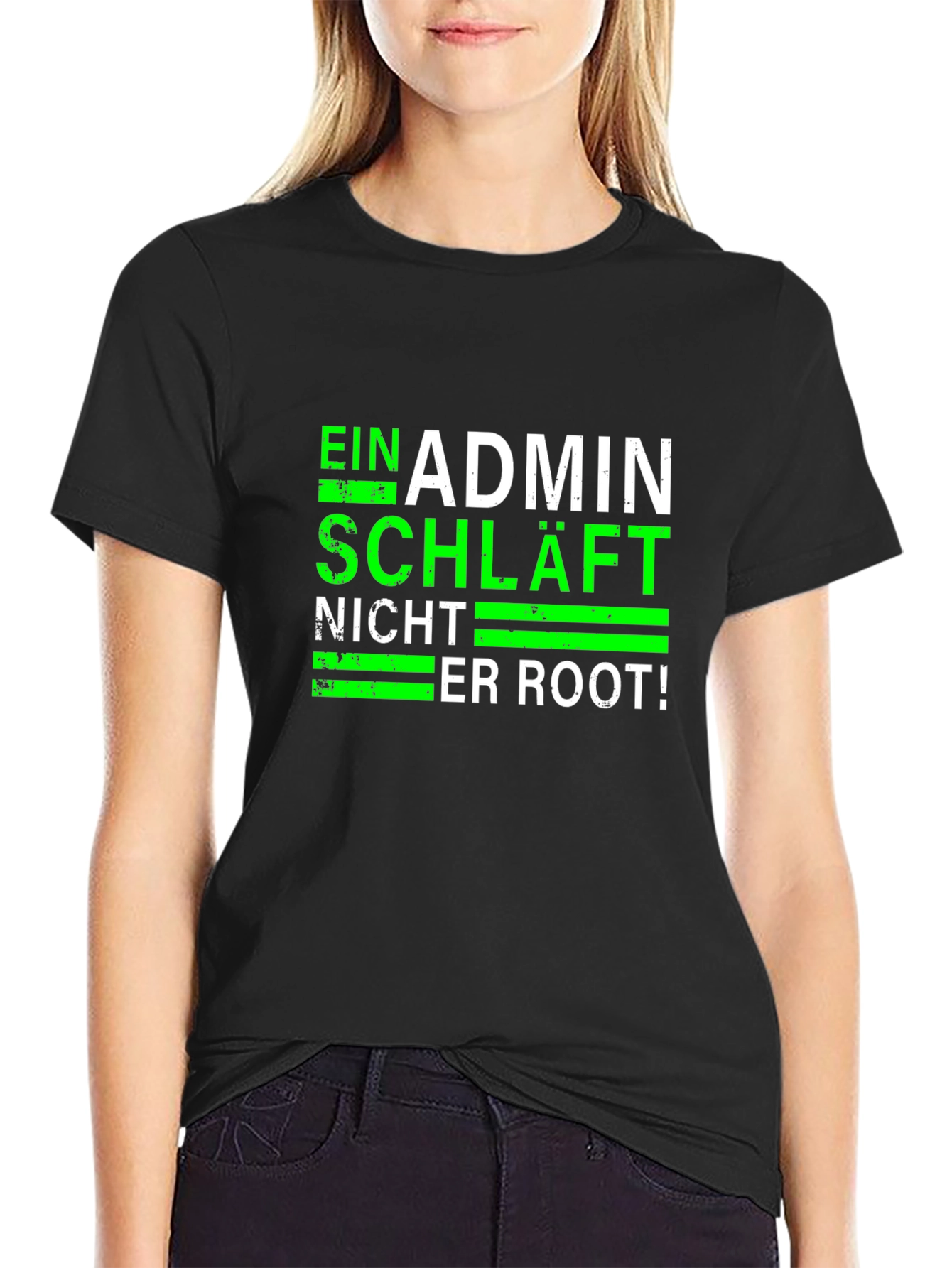 Admin No Sleep Black T-Shirt