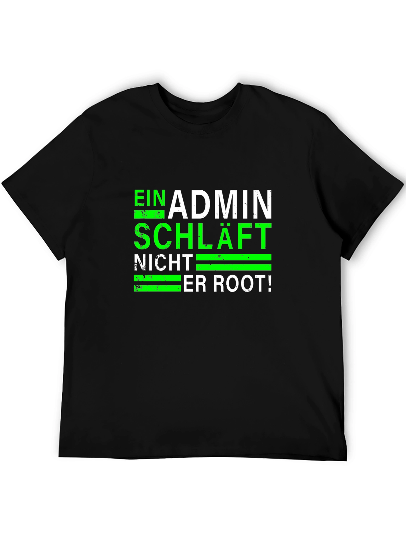 Admin No Sleep Black T-Shirt