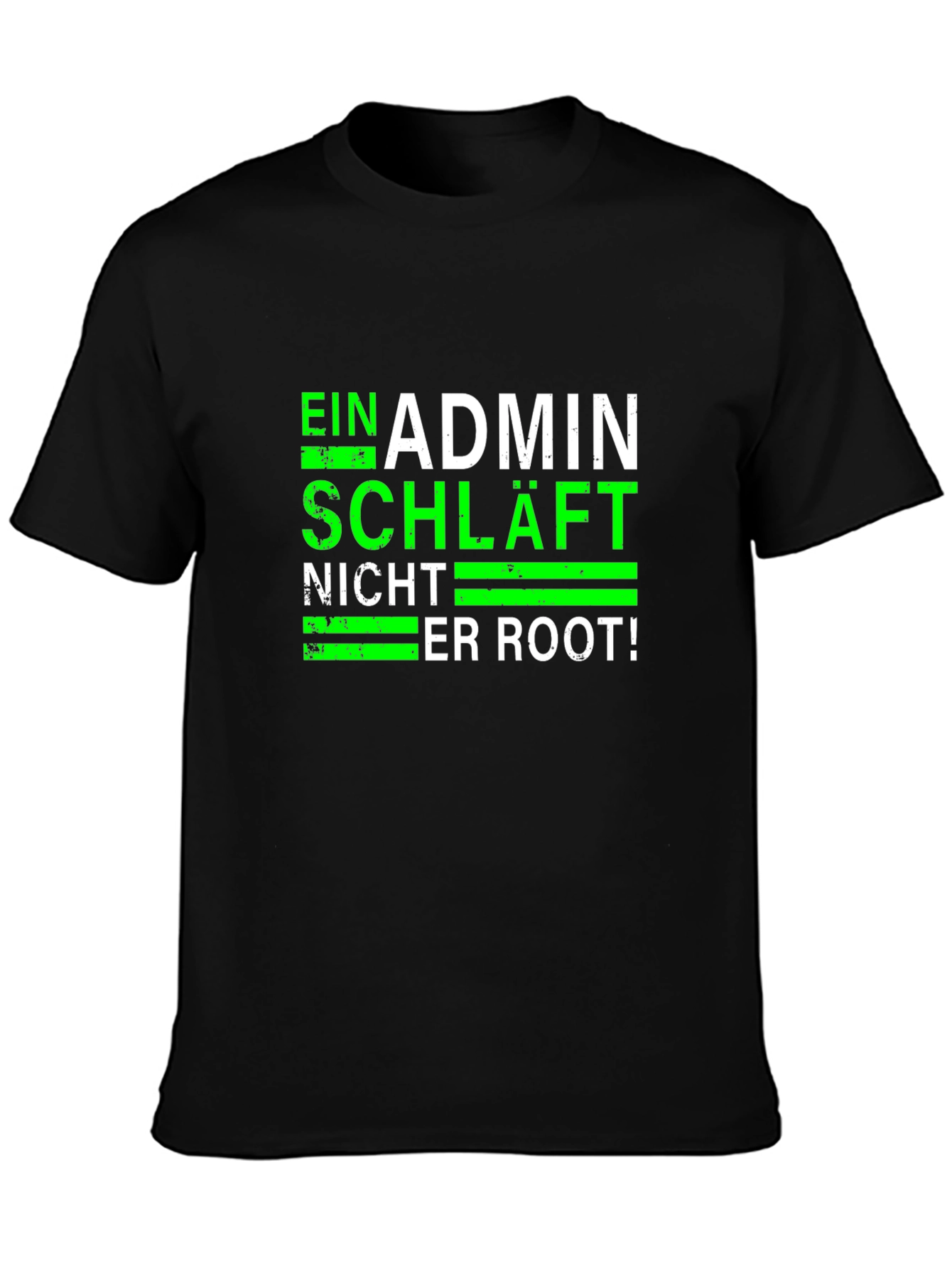 Admin No Sleep Black T-Shirt