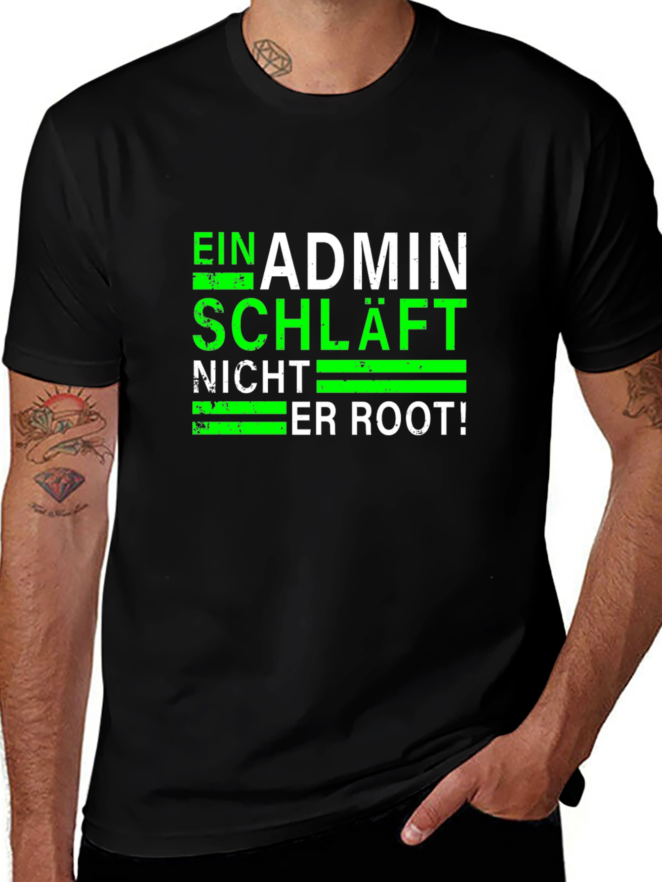 Admin No Sleep Black T-Shirt