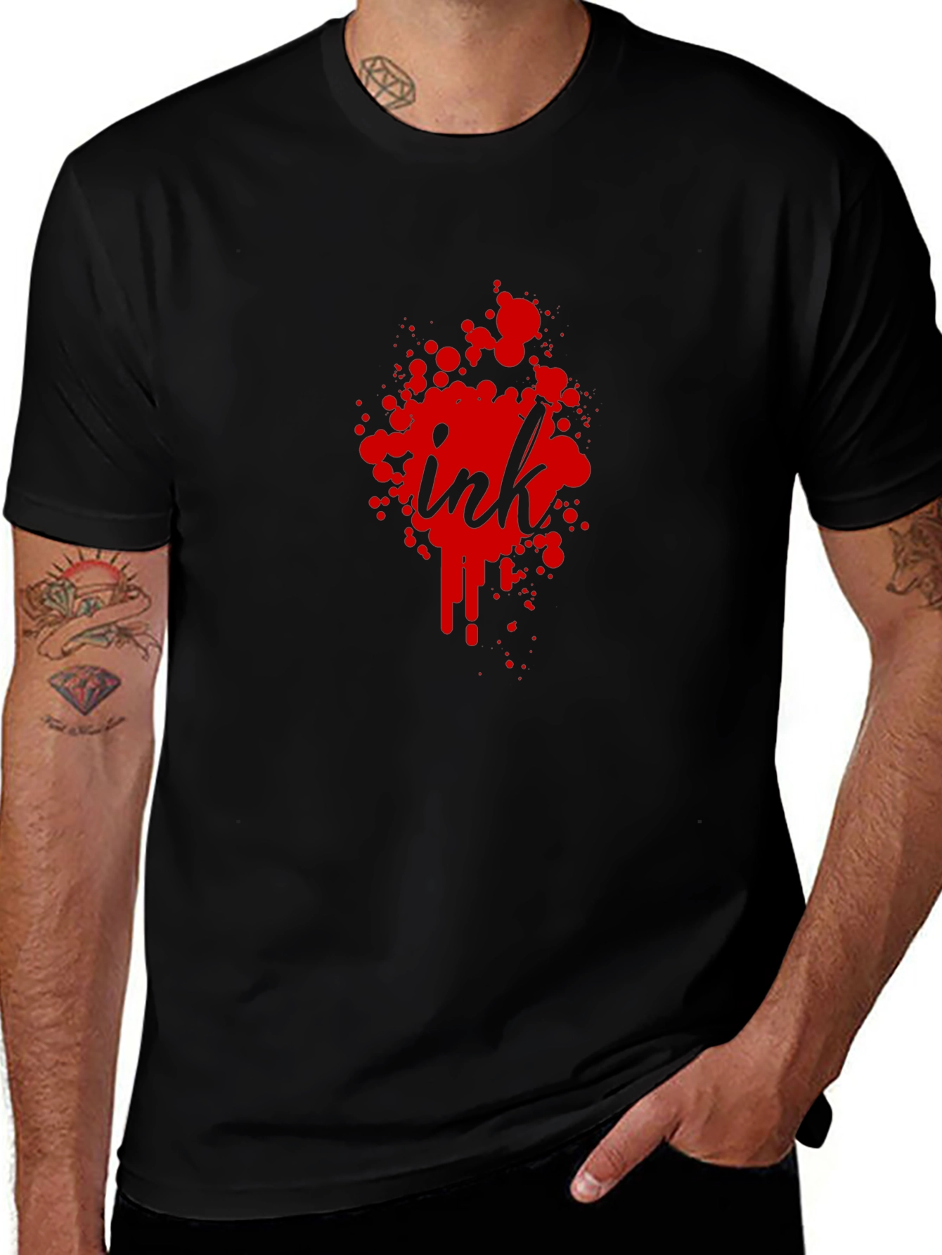 Ink Splatter T-Shirt - Mens Graphic Tee