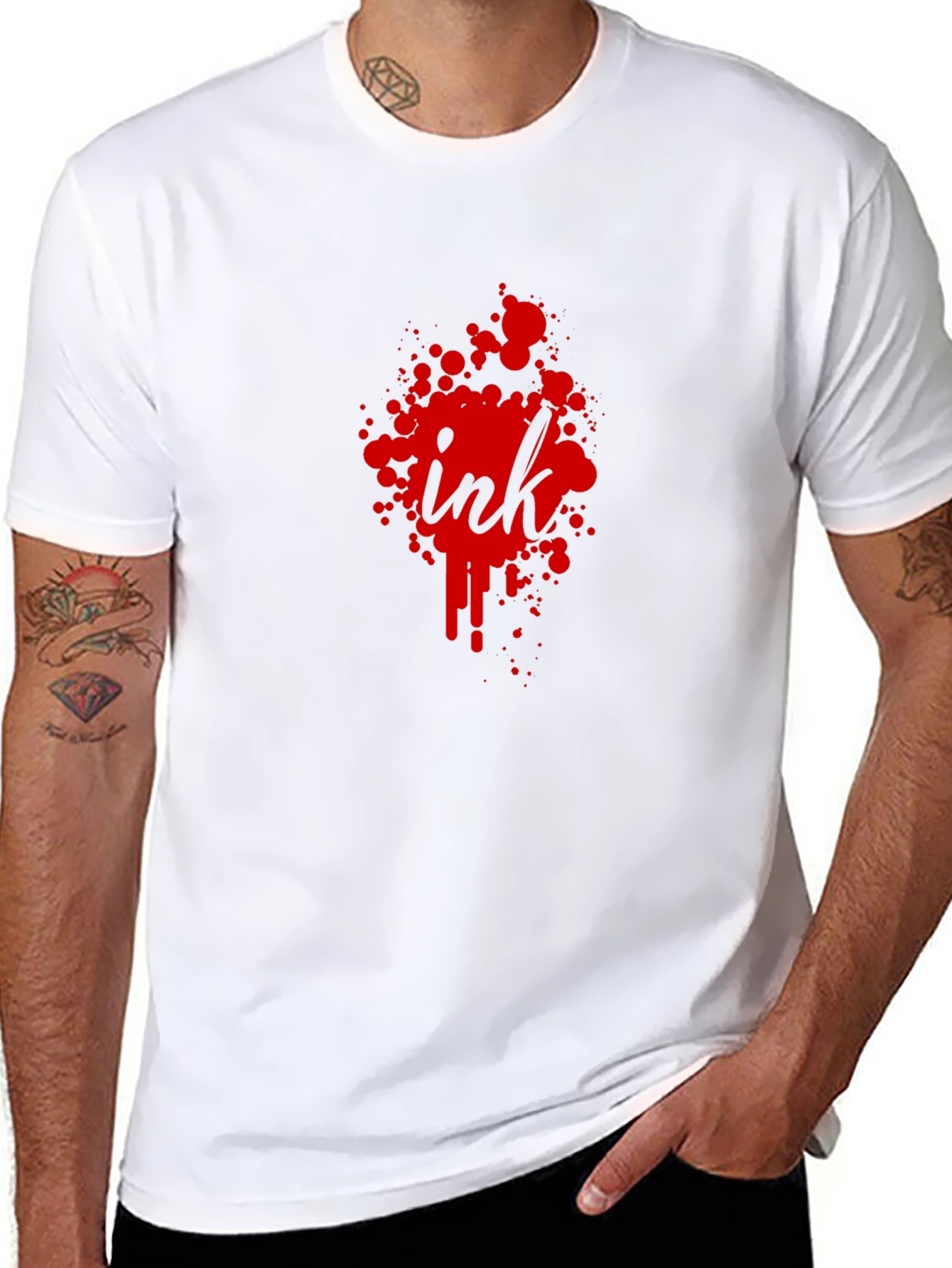 Ink Splatter T-Shirt - Mens Graphic Tee