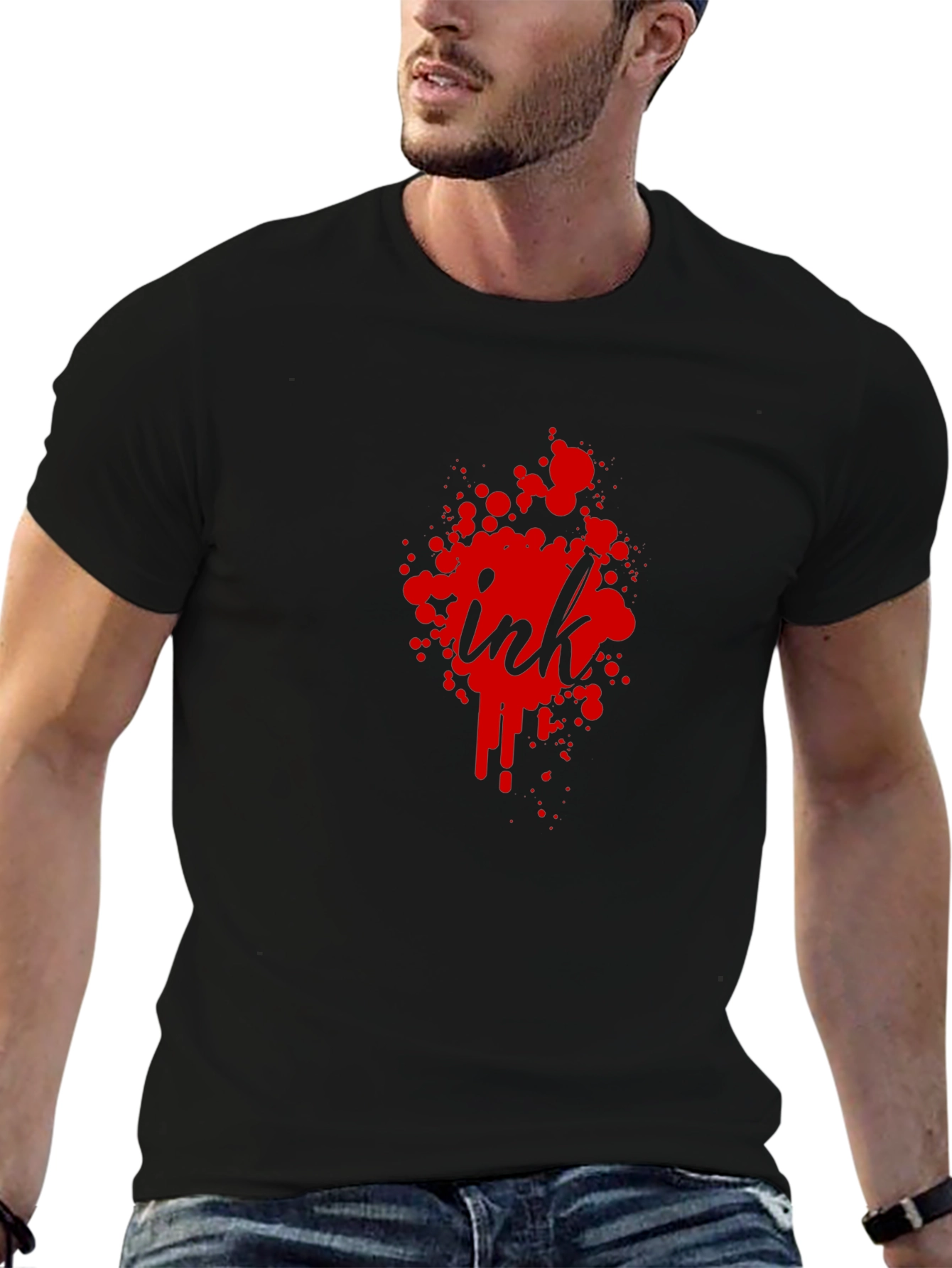 Ink Splatter T-Shirt - Mens Graphic Tee